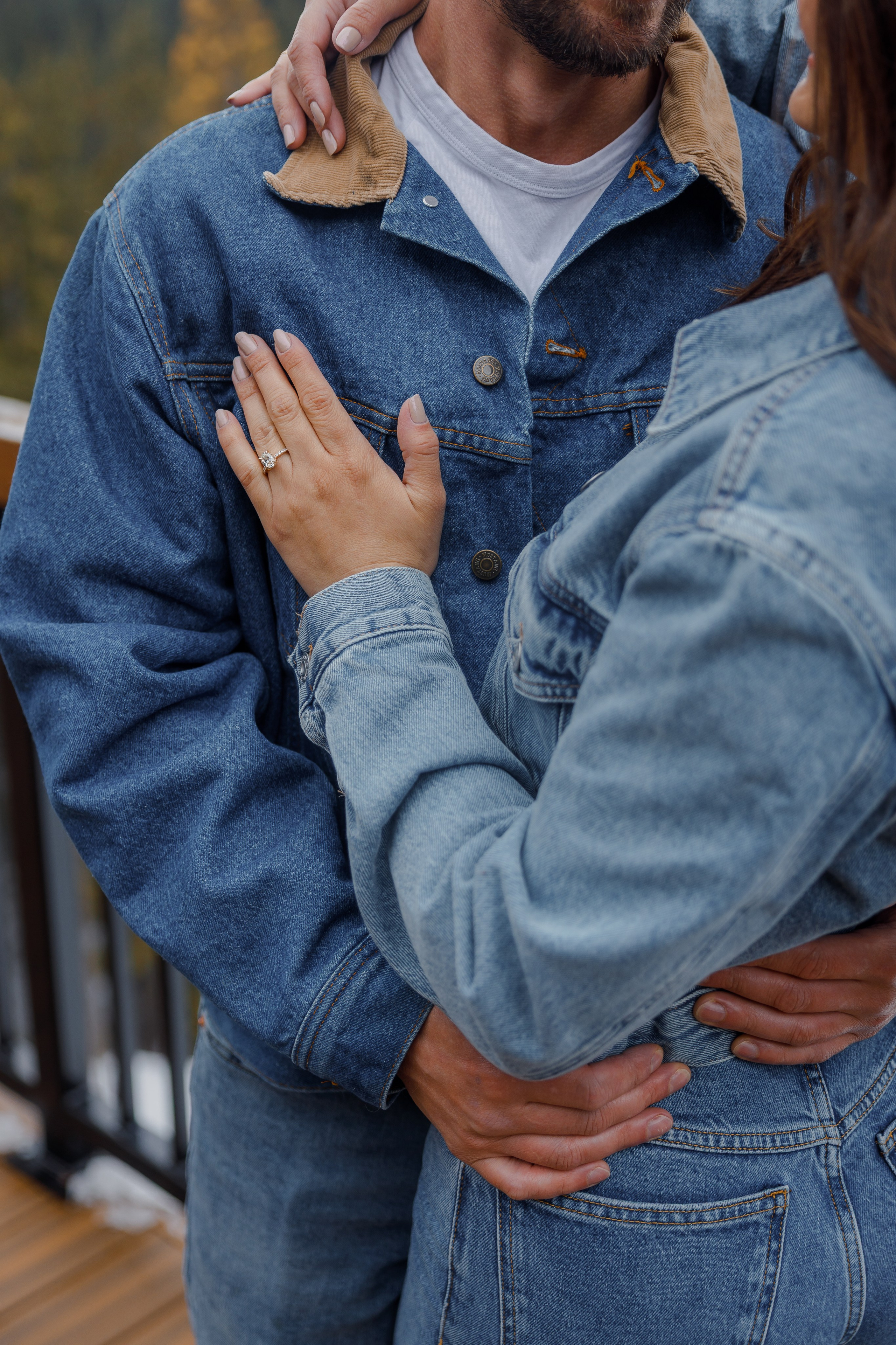 Ski engagement session. Home
