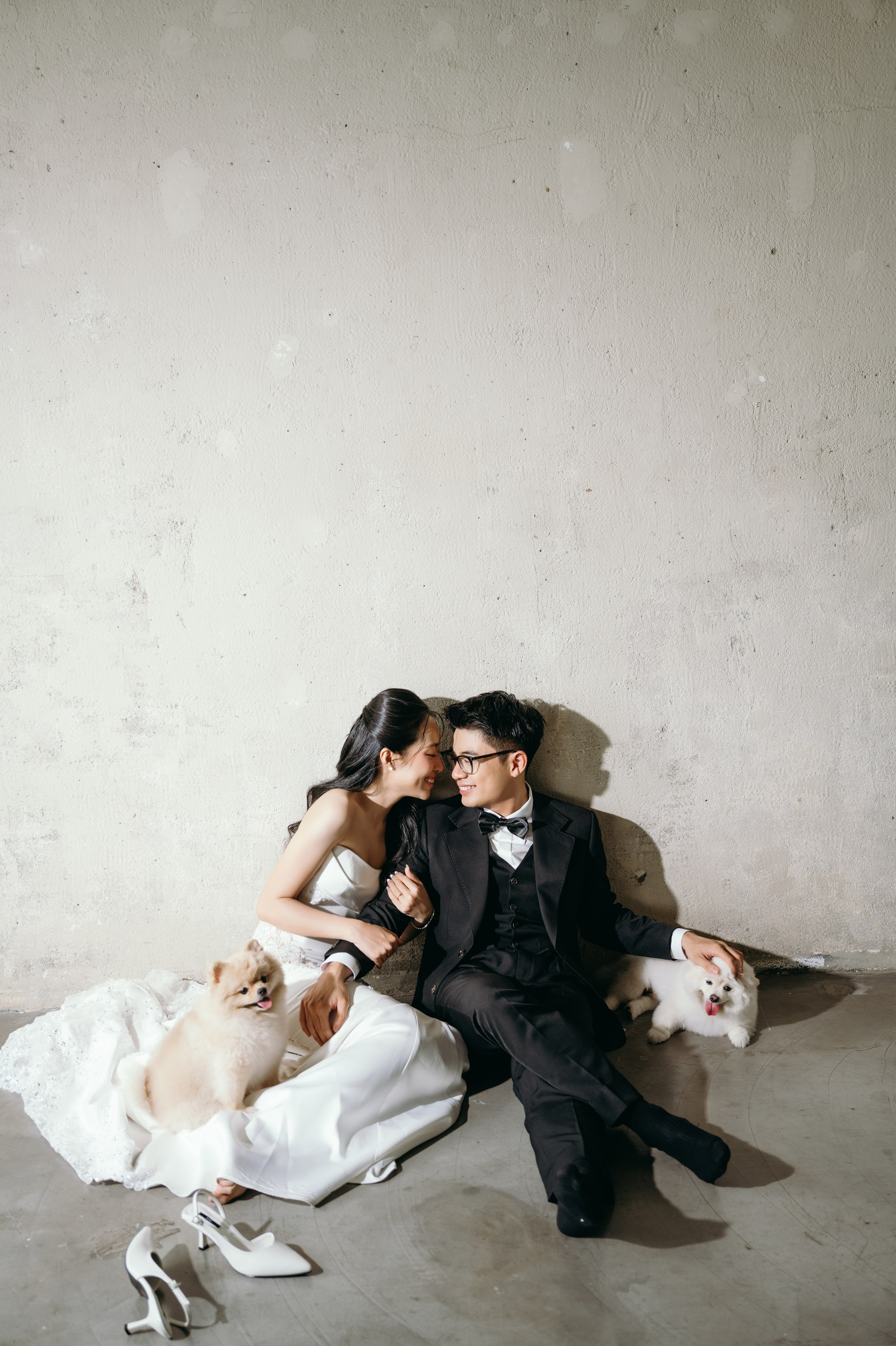 N.A wedding photoshoot in studio