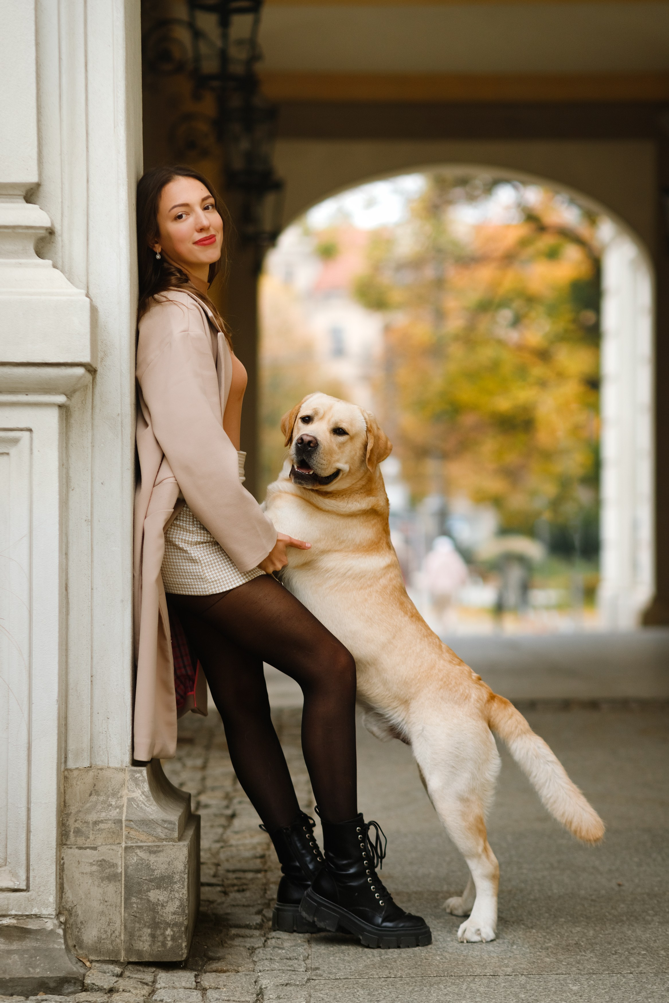 Katya & labrador. Kaja | fotograf psów we Wrocławiu