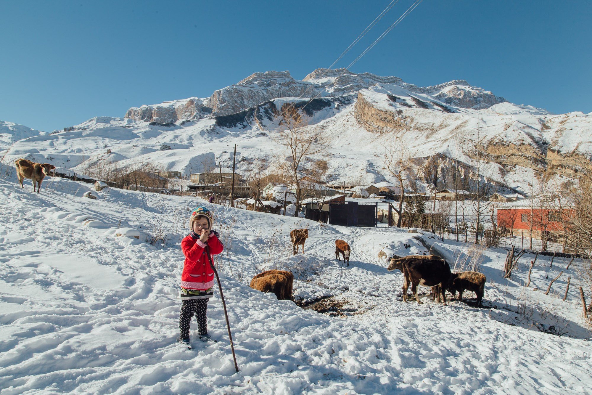 Şaxta Baba Ucqar Dağ Kəndlərində - Sosial Layihə. Bakıda Peşəkar Tədbir, Love Story və Təbiət Fotoqrafı — Elşən Baba