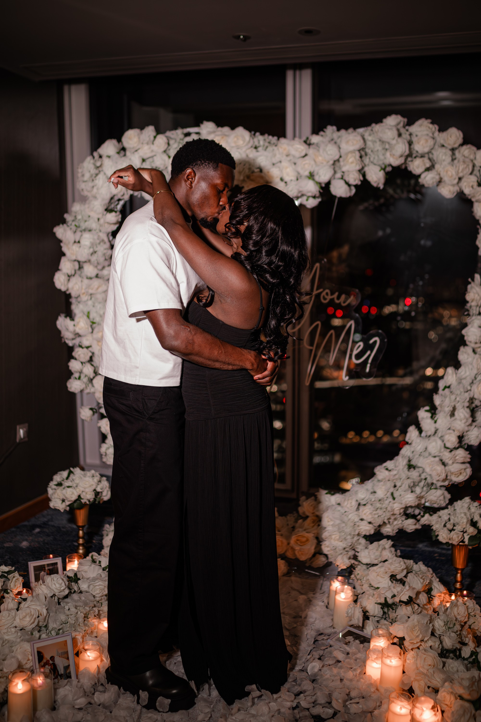 The proposal in The Shard. Tonya Kyrylenko photographer in London