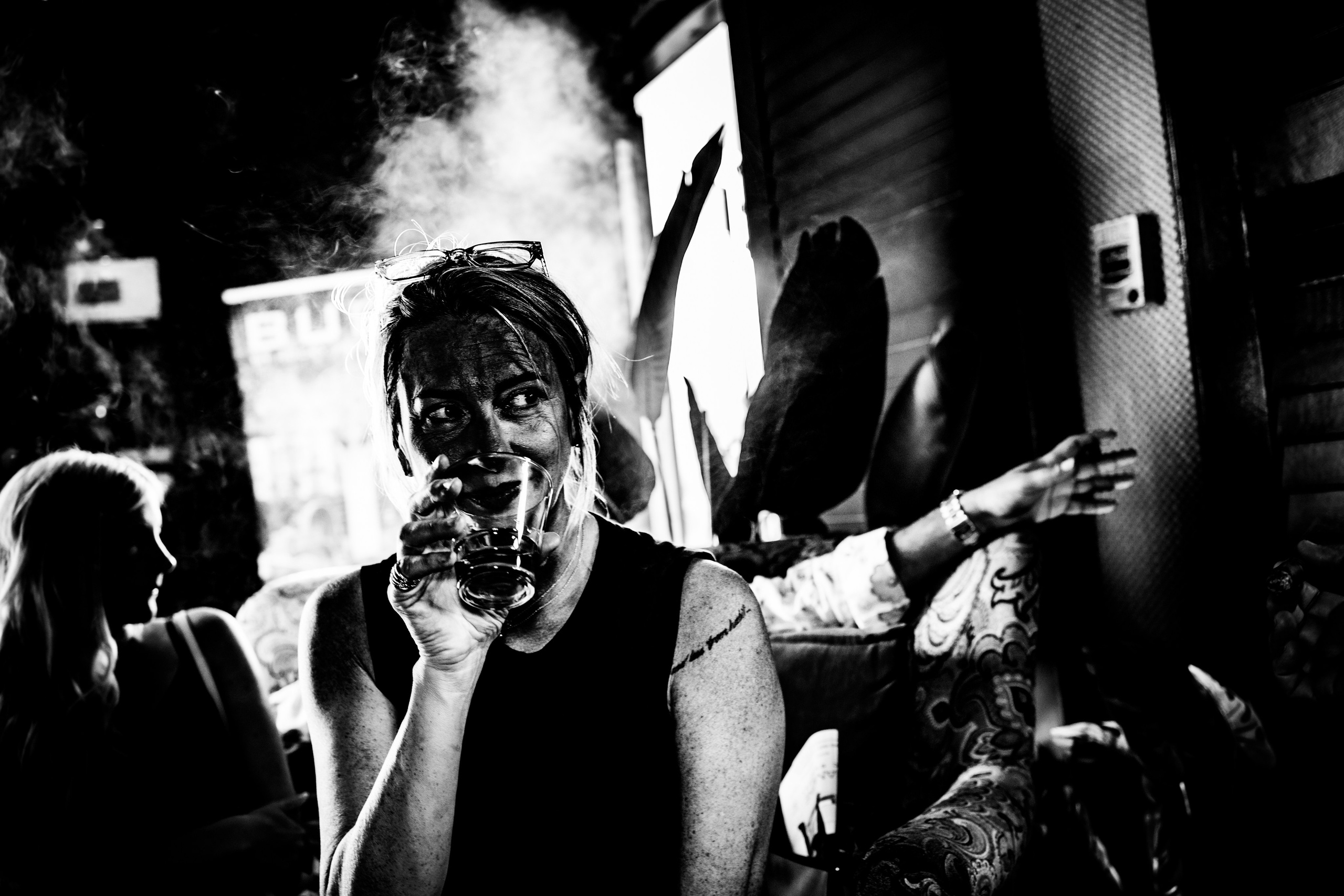 Burn Black and White Series. Out and About 239