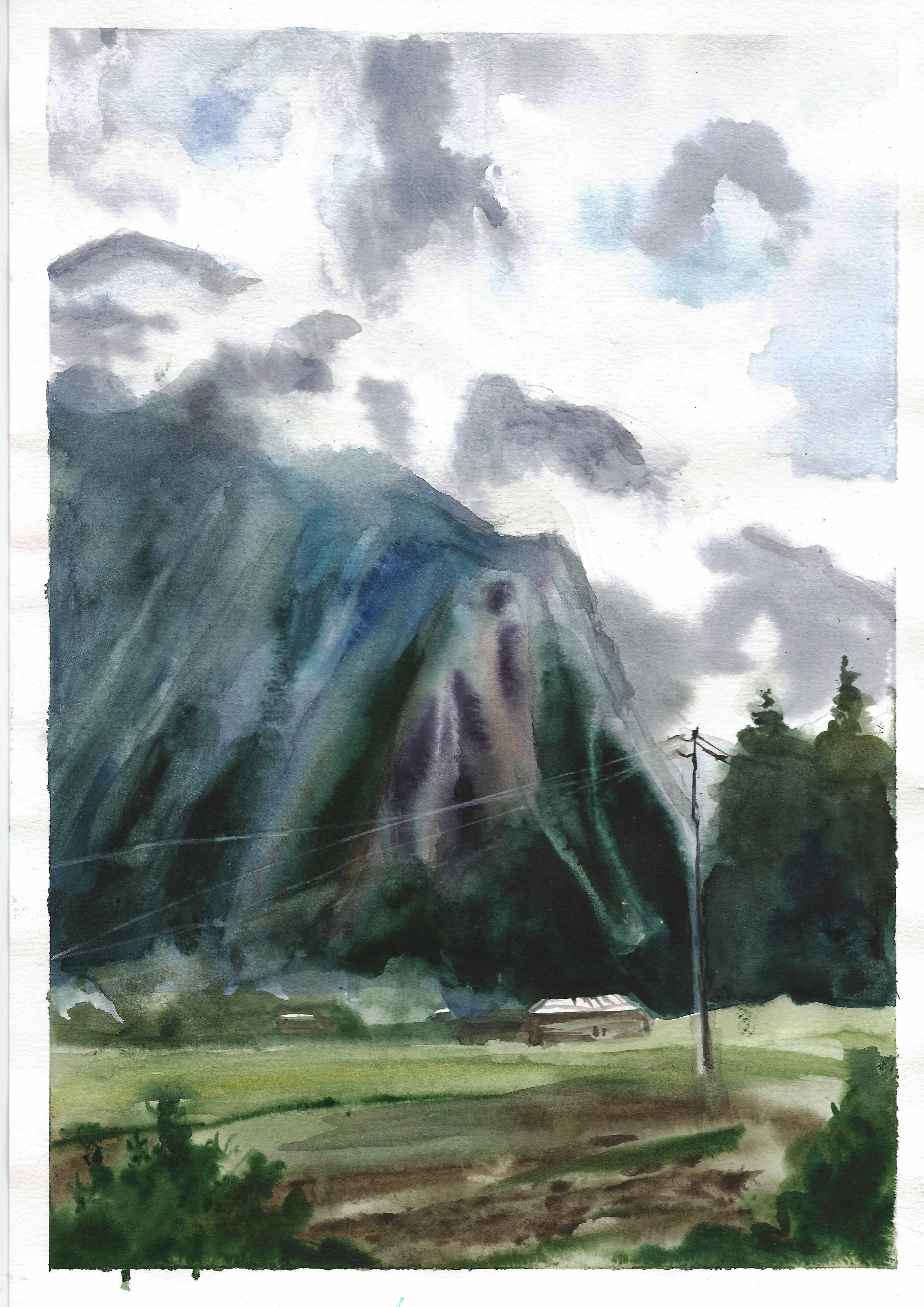 Nature landscapes. Angelina Sorokopud. Artist in Strasbourg