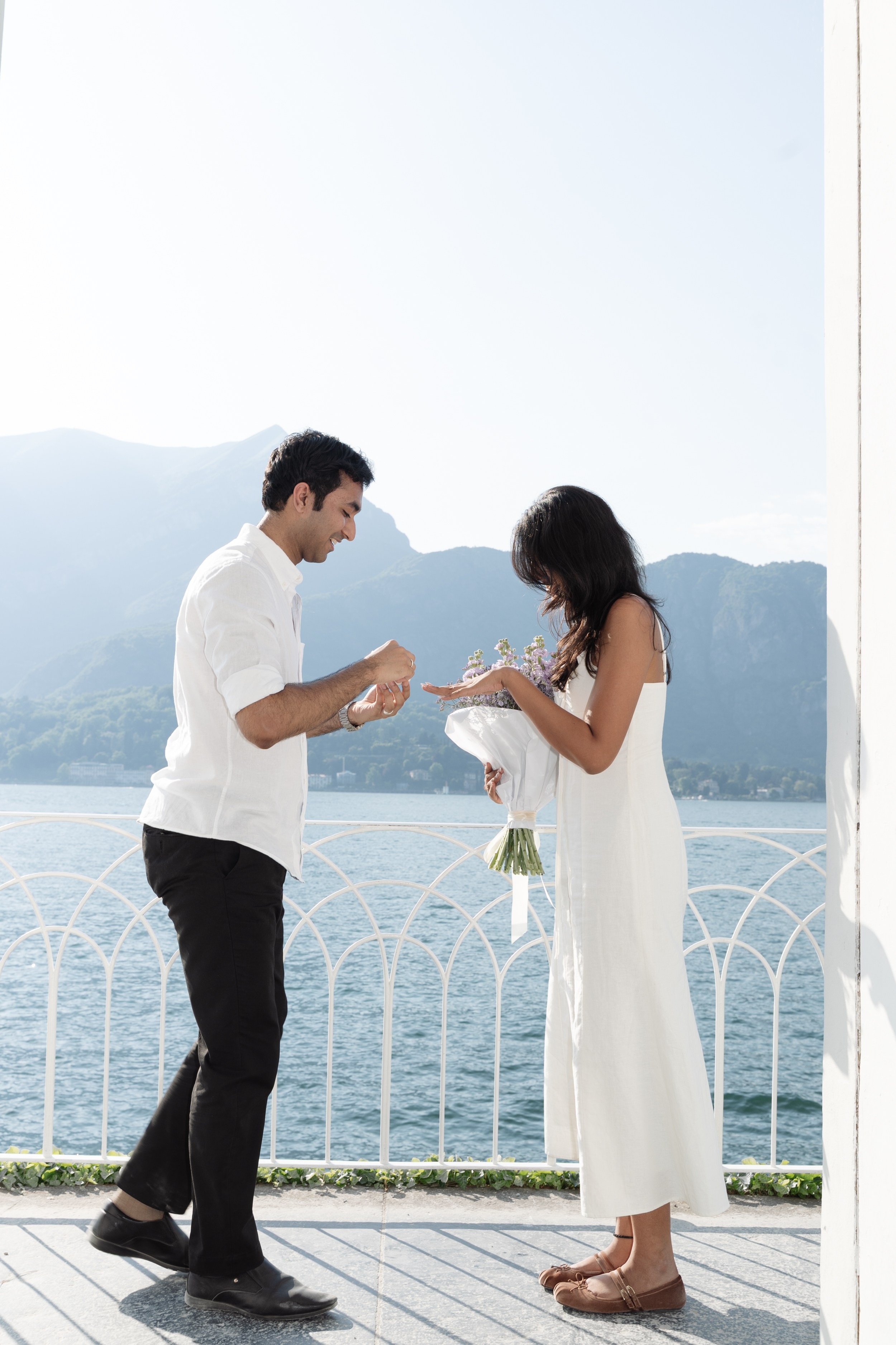 Secret Proposal at Villa Melzi, Lake Como. Lake Como Proposal Photographer | Surprise Proposals & Engagements