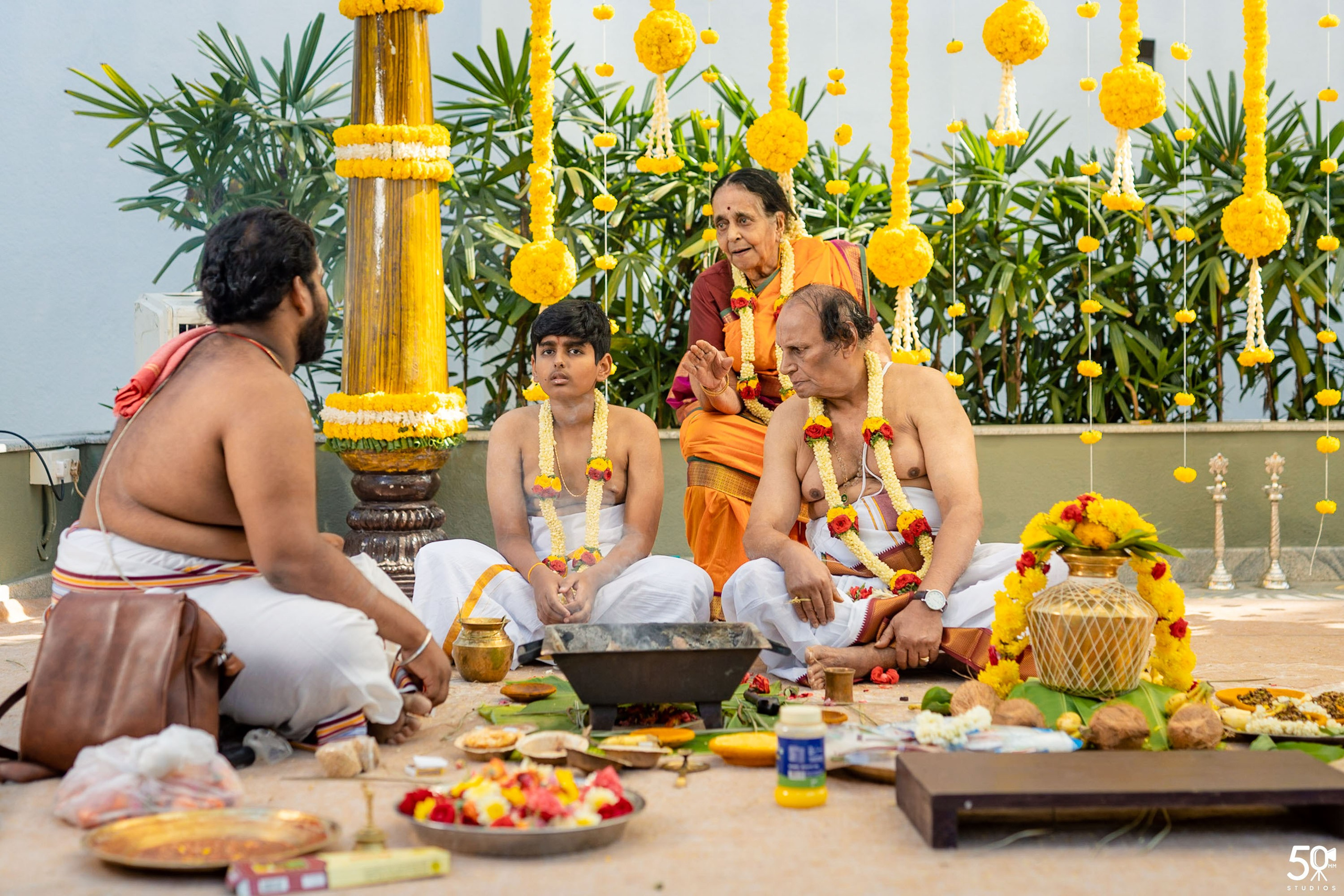 SANJAY AND SAKETH UPANAYANA. 50mm STUDIOS