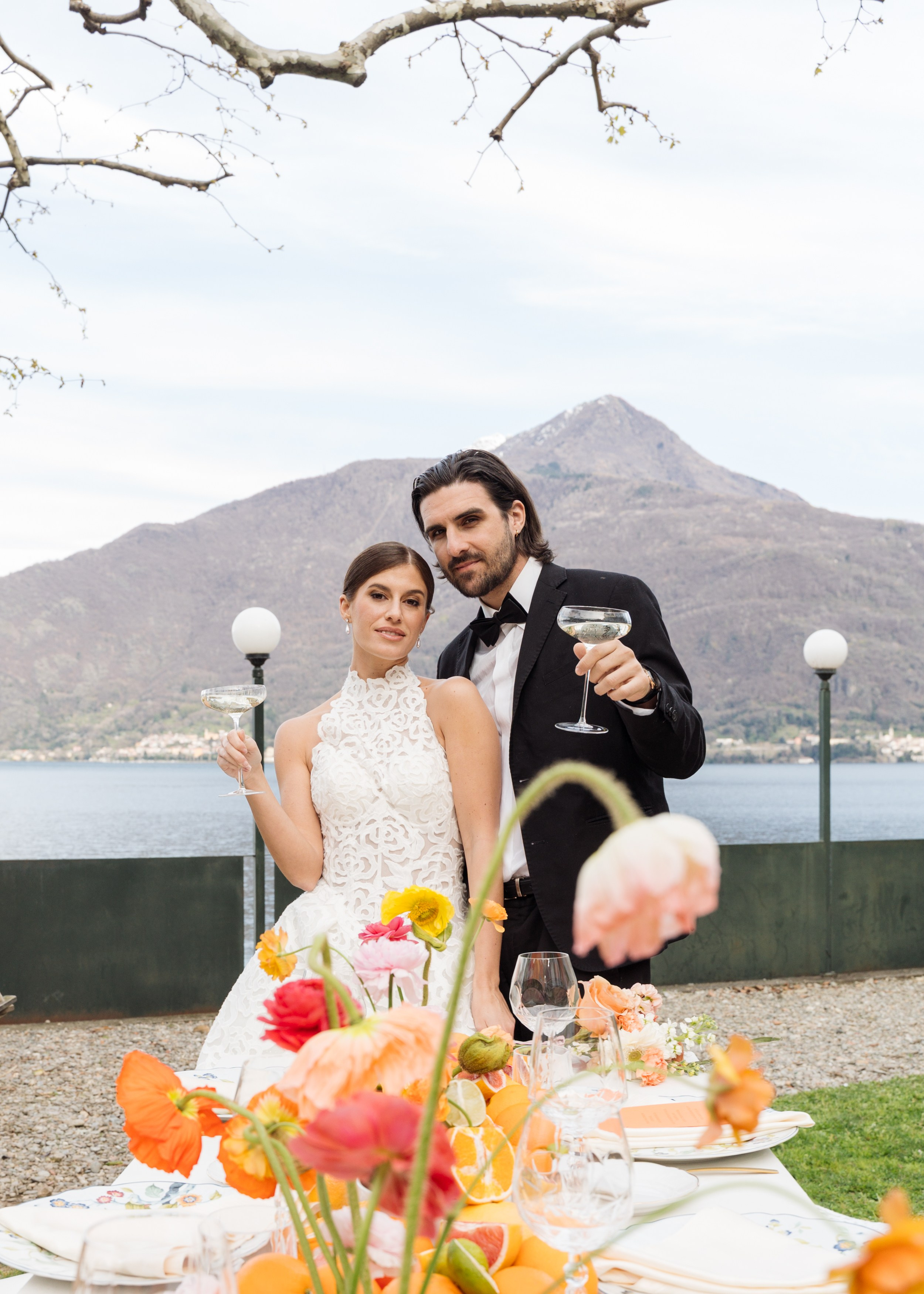 Serena & Dave Aperol Wedding. Proposal Photographer in Lake Como