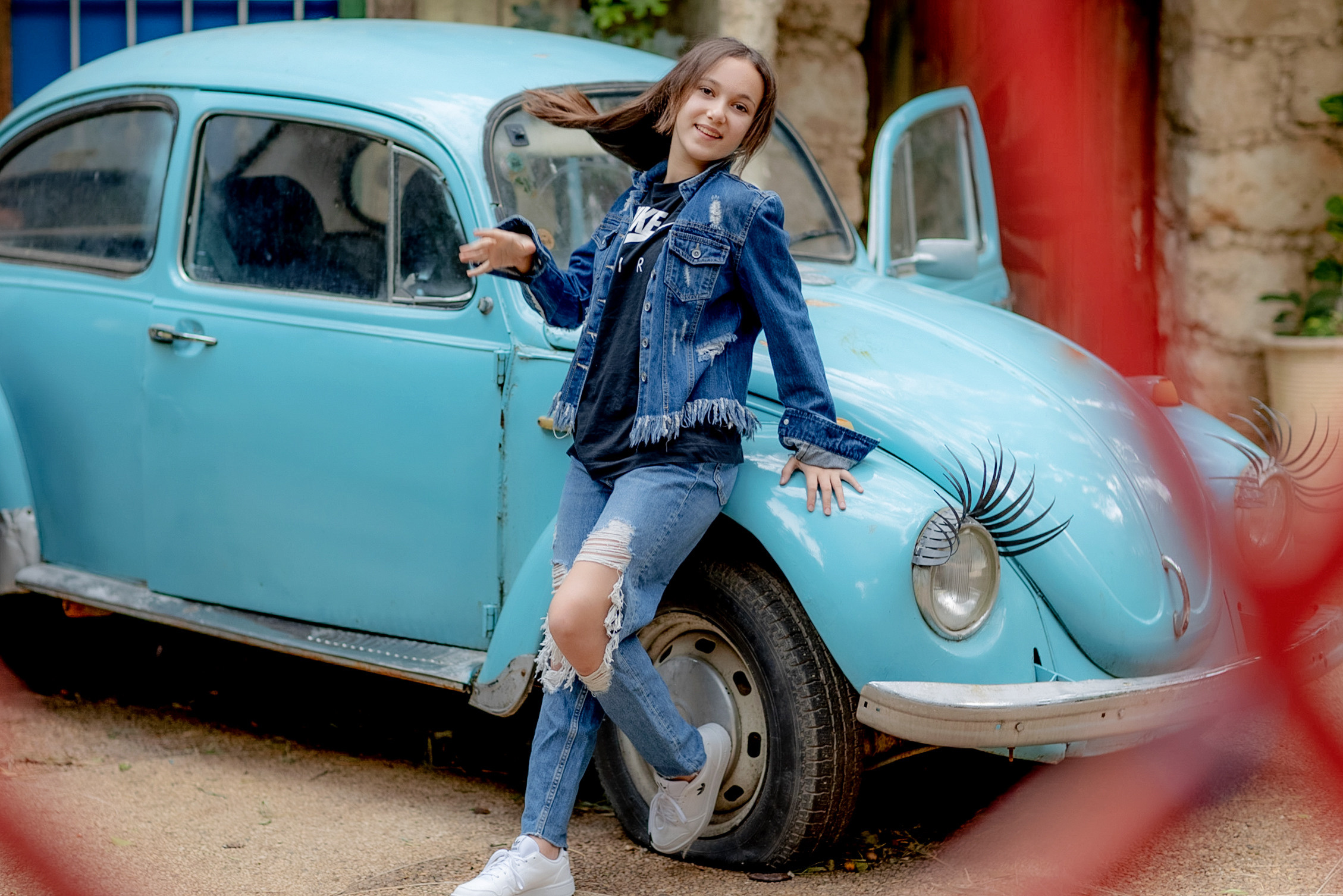 Bat Mitzva. Photoshoot for Diana. Home