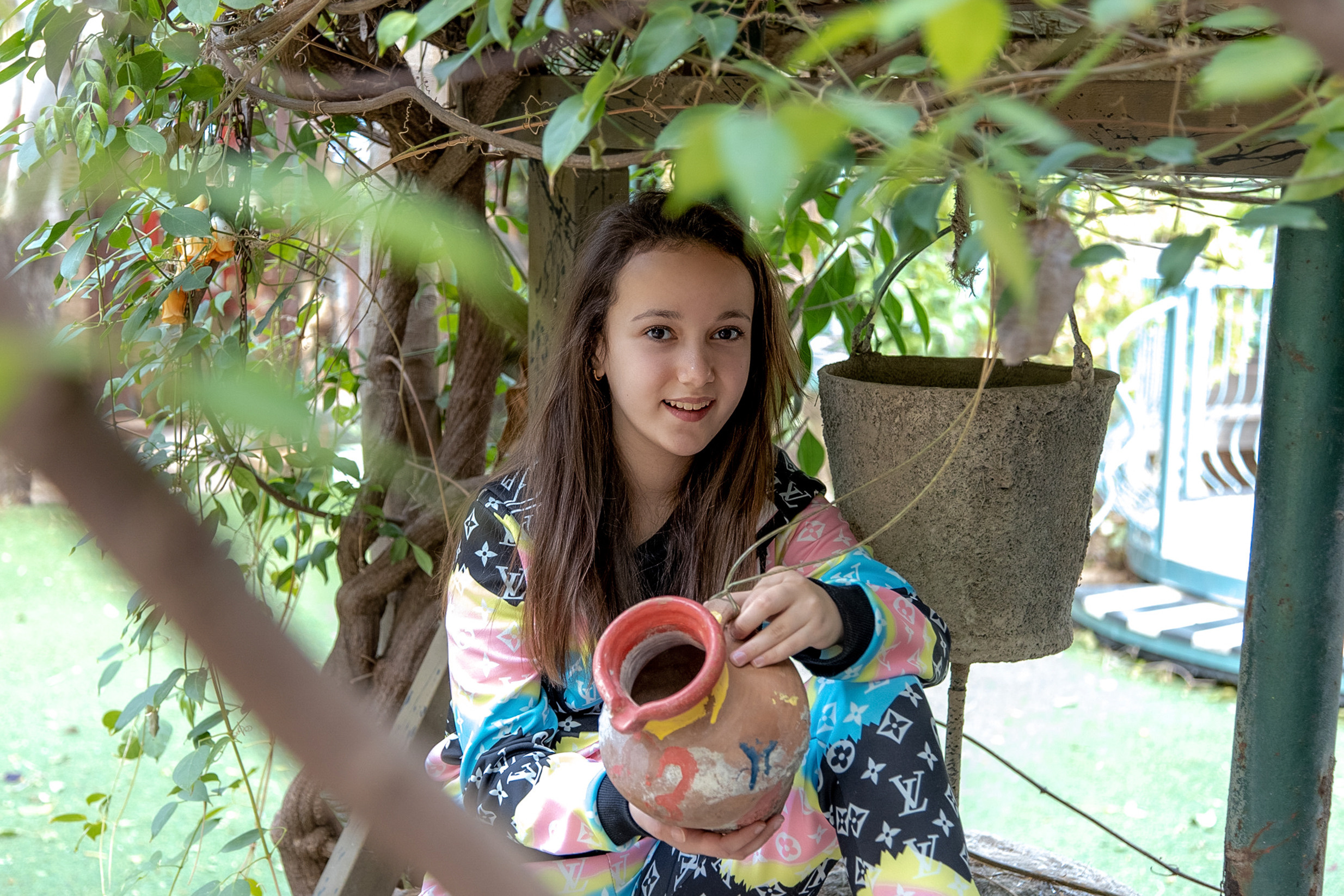 Bat Mitzva. Photoshoot for Diana. Home