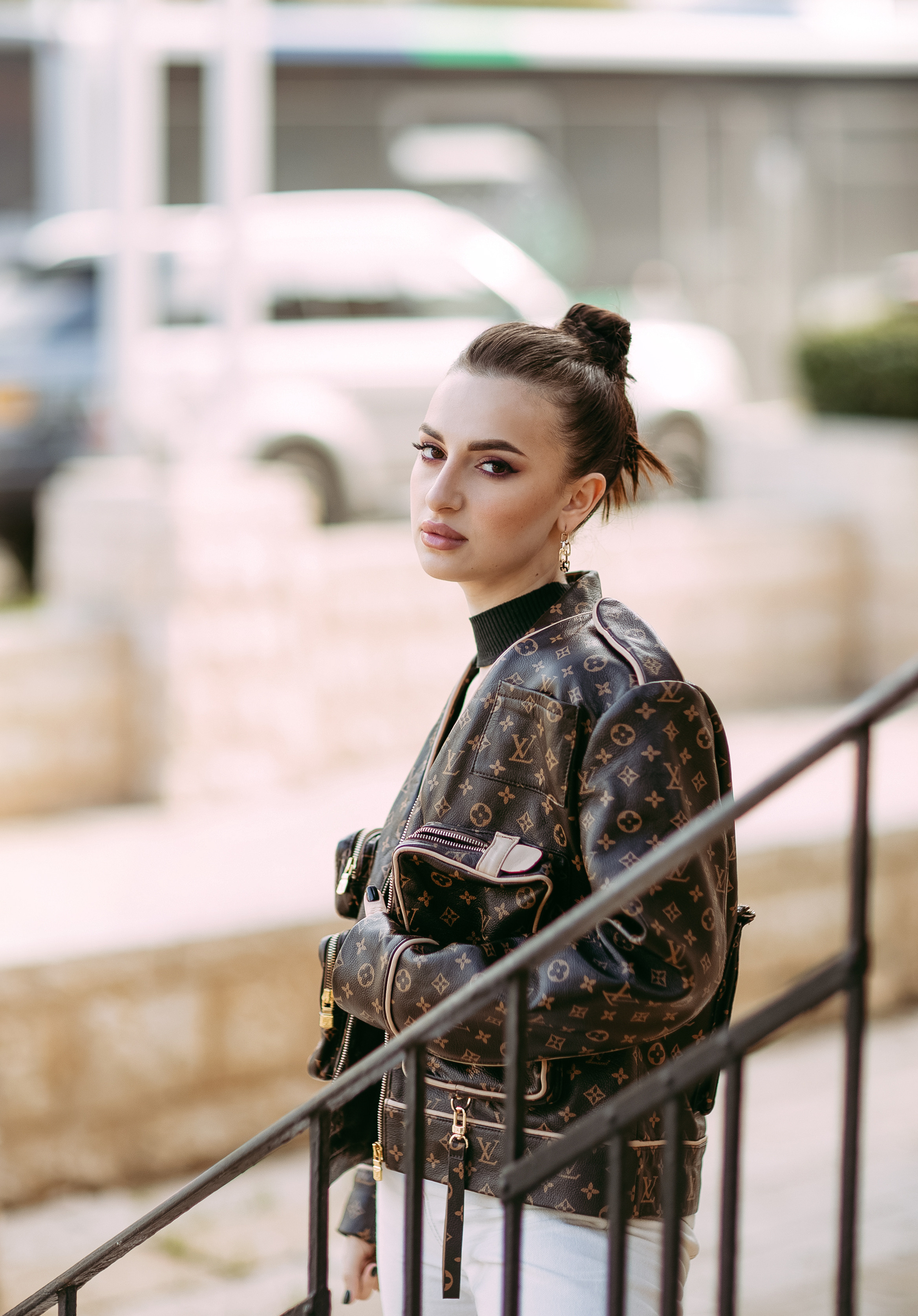 Milena. Street Style photoshooting, Haifa. Home