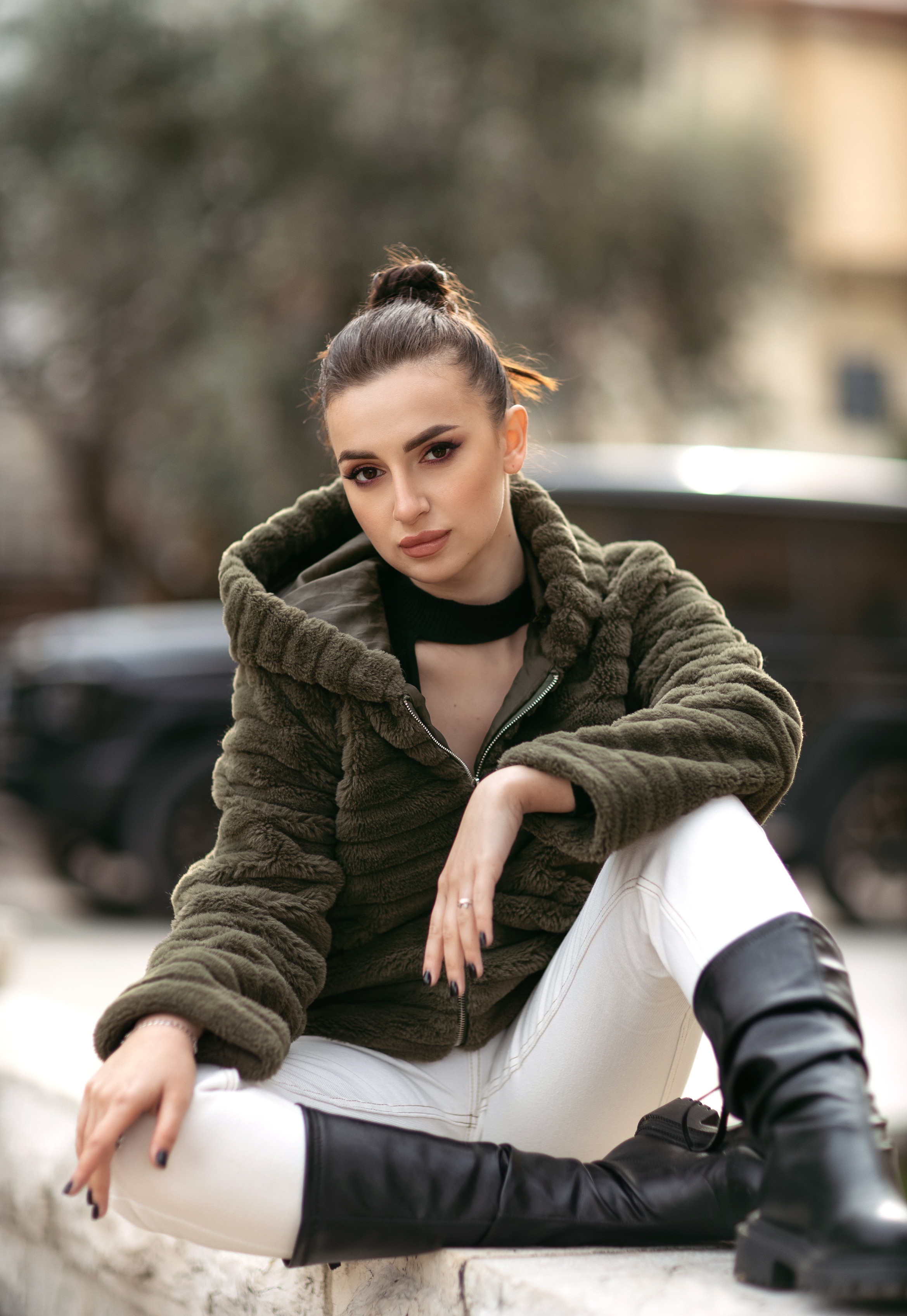 Milena. Street Style photoshooting, Haifa. Home