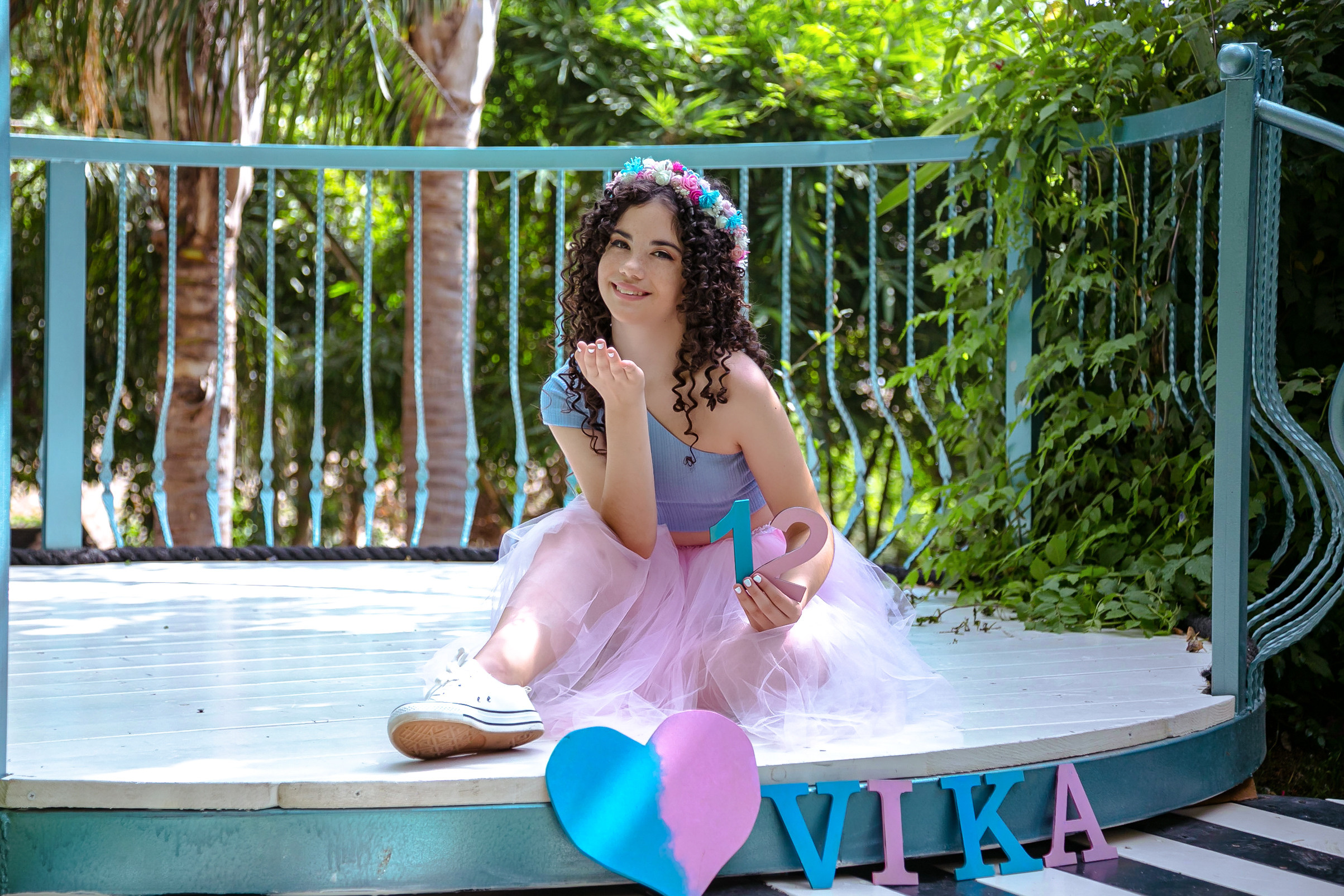 Bat Mitzva. Photoshoot for Vika. Home