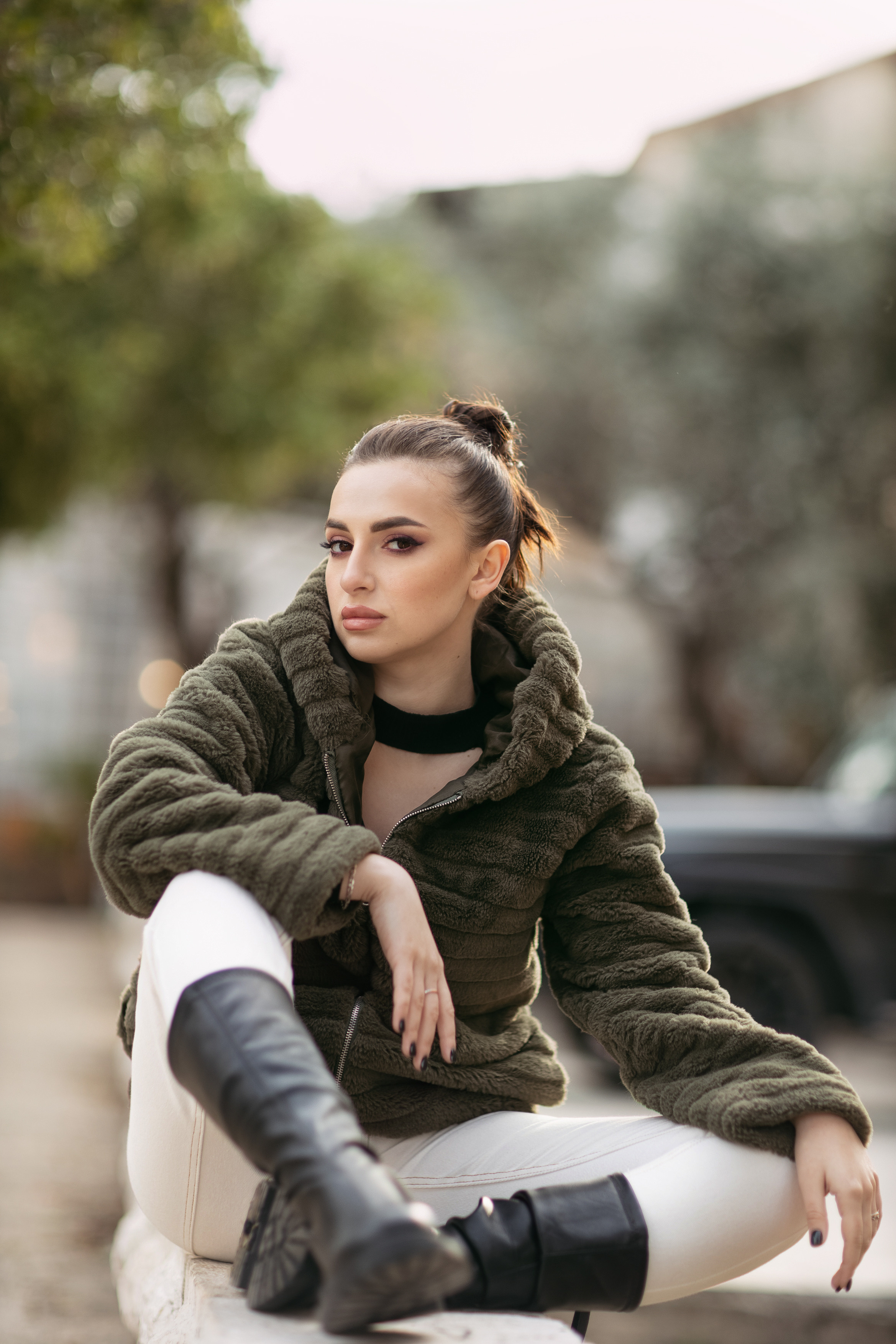 Milena. Street Style photoshooting, Haifa. Home