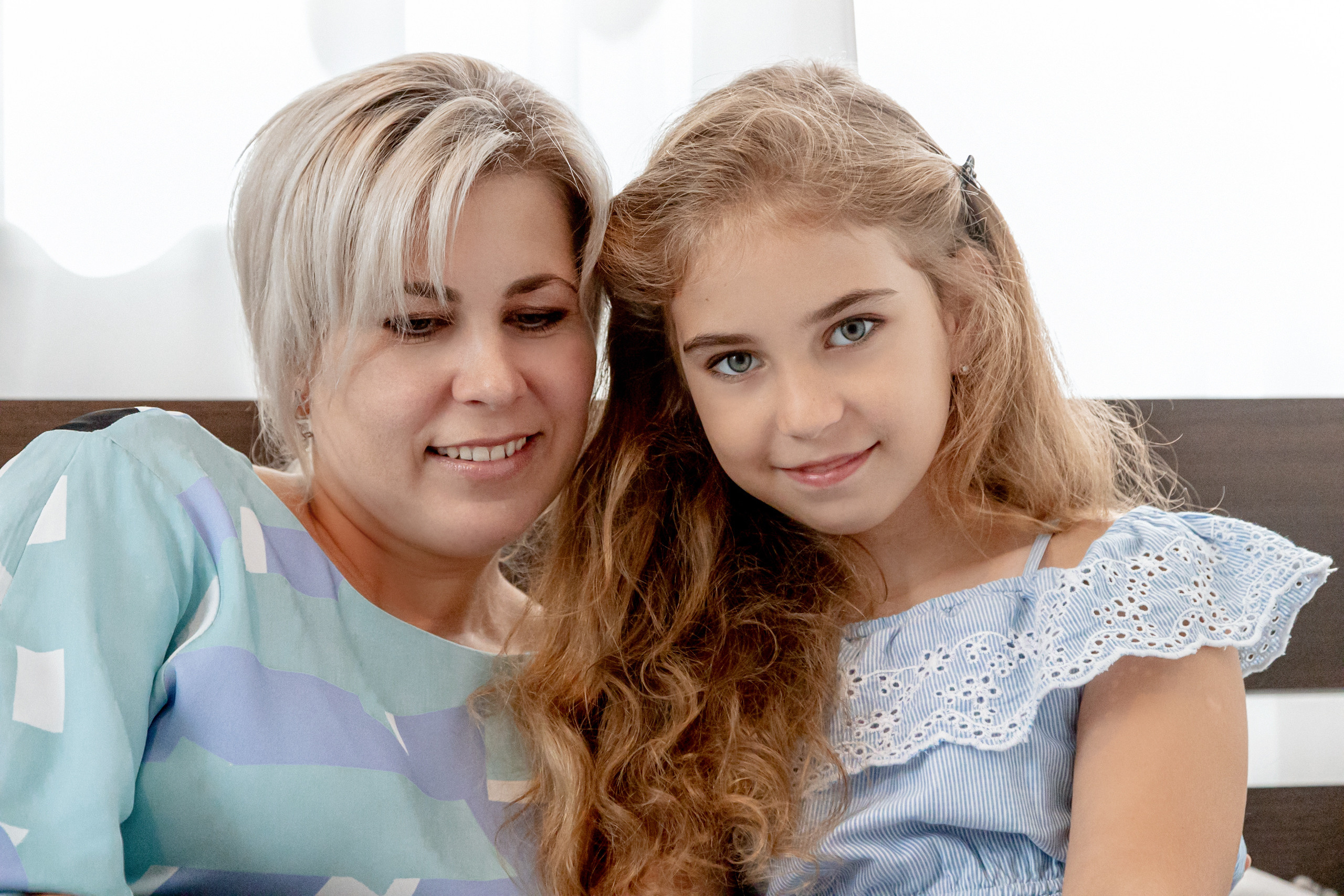 Family photo session at home. Home