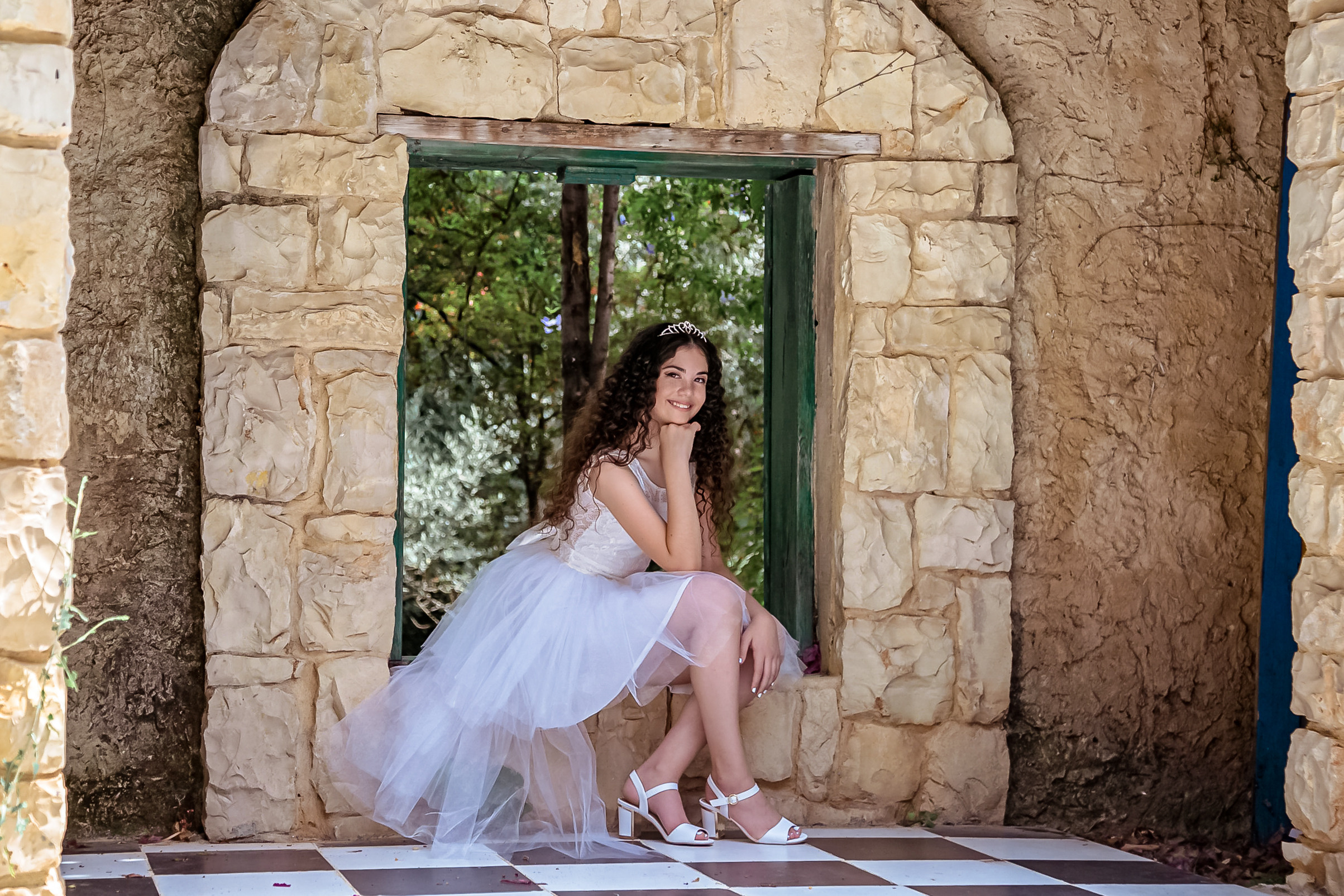 Bat Mitzva. Photoshoot for Vika. Home