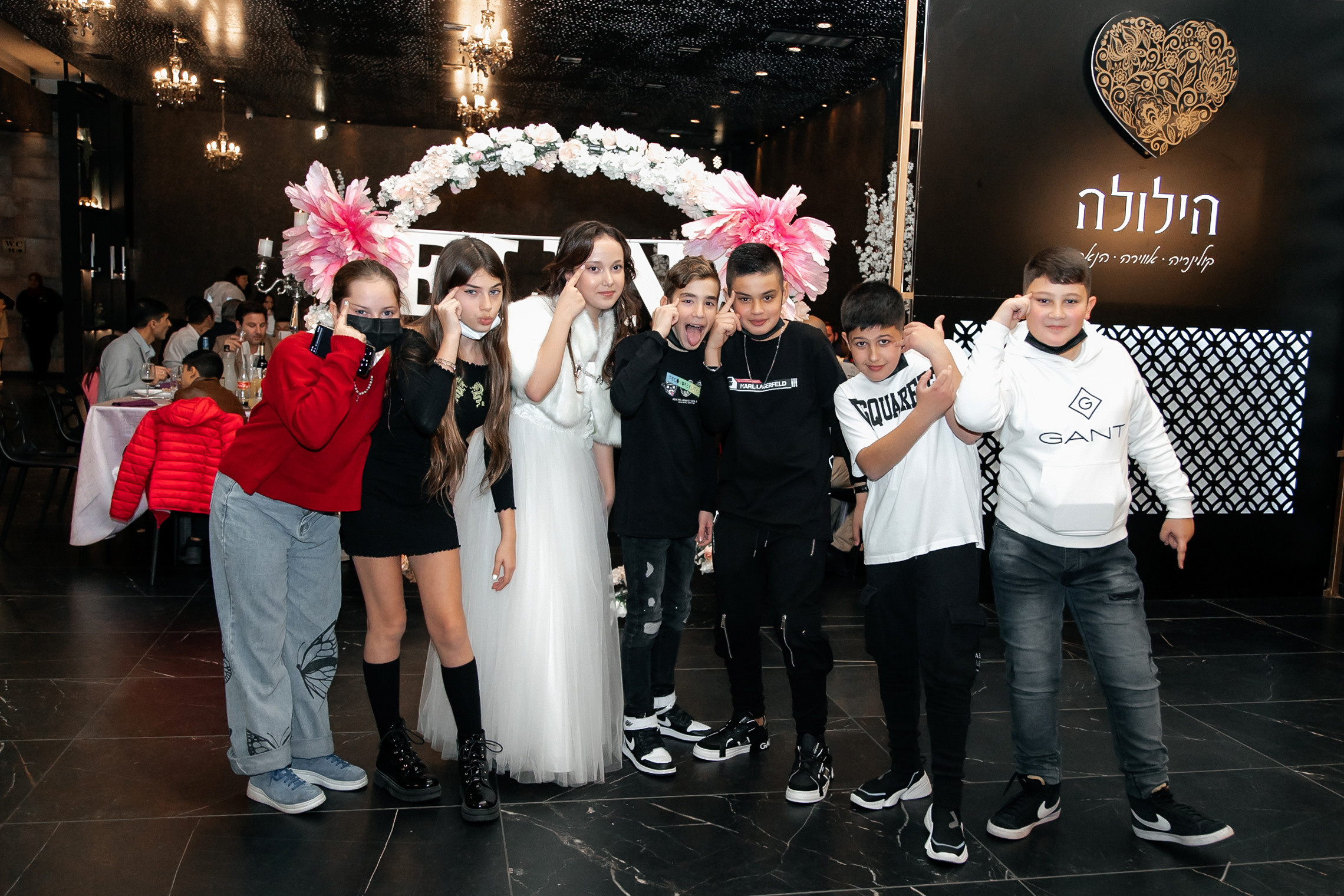 Bat Mizva celebration. Elina. Home