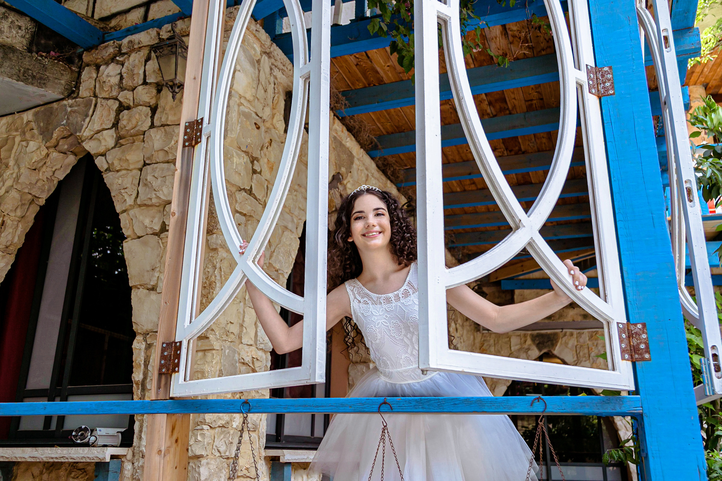 Bat Mitzva. Photoshoot for Vika. Home