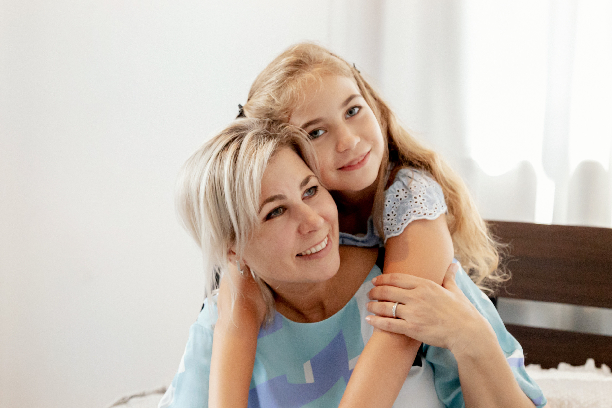 Family photo session at home. Home