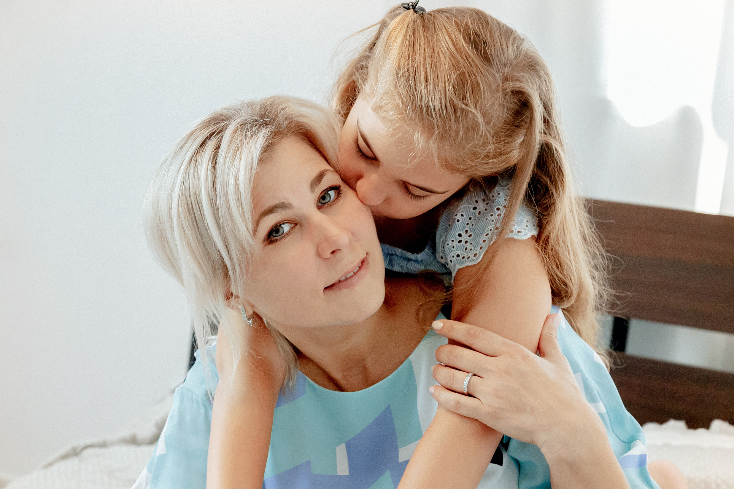 Family photo session at home. Home