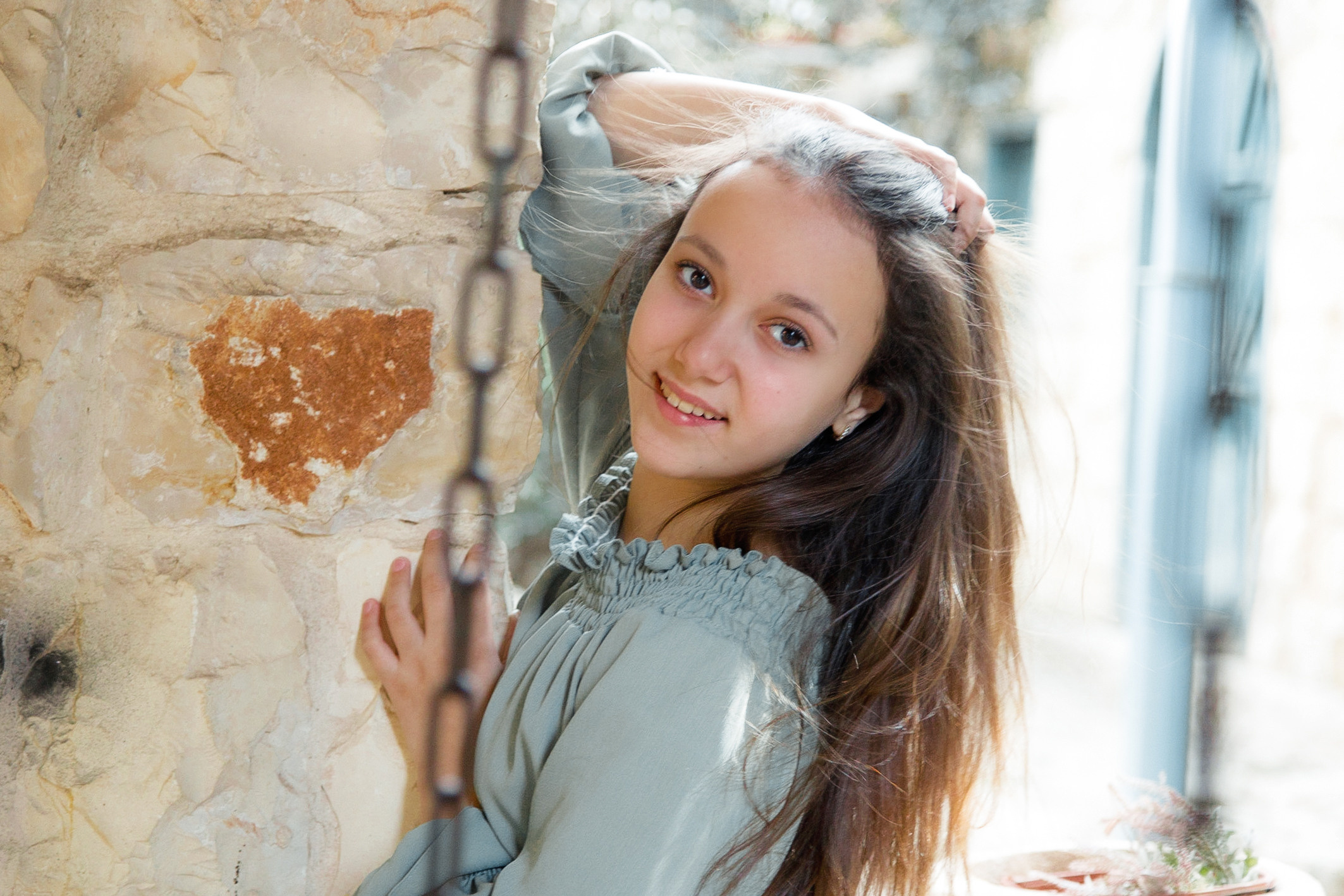 Bat Mitzva. Photoshoot for Diana. Home