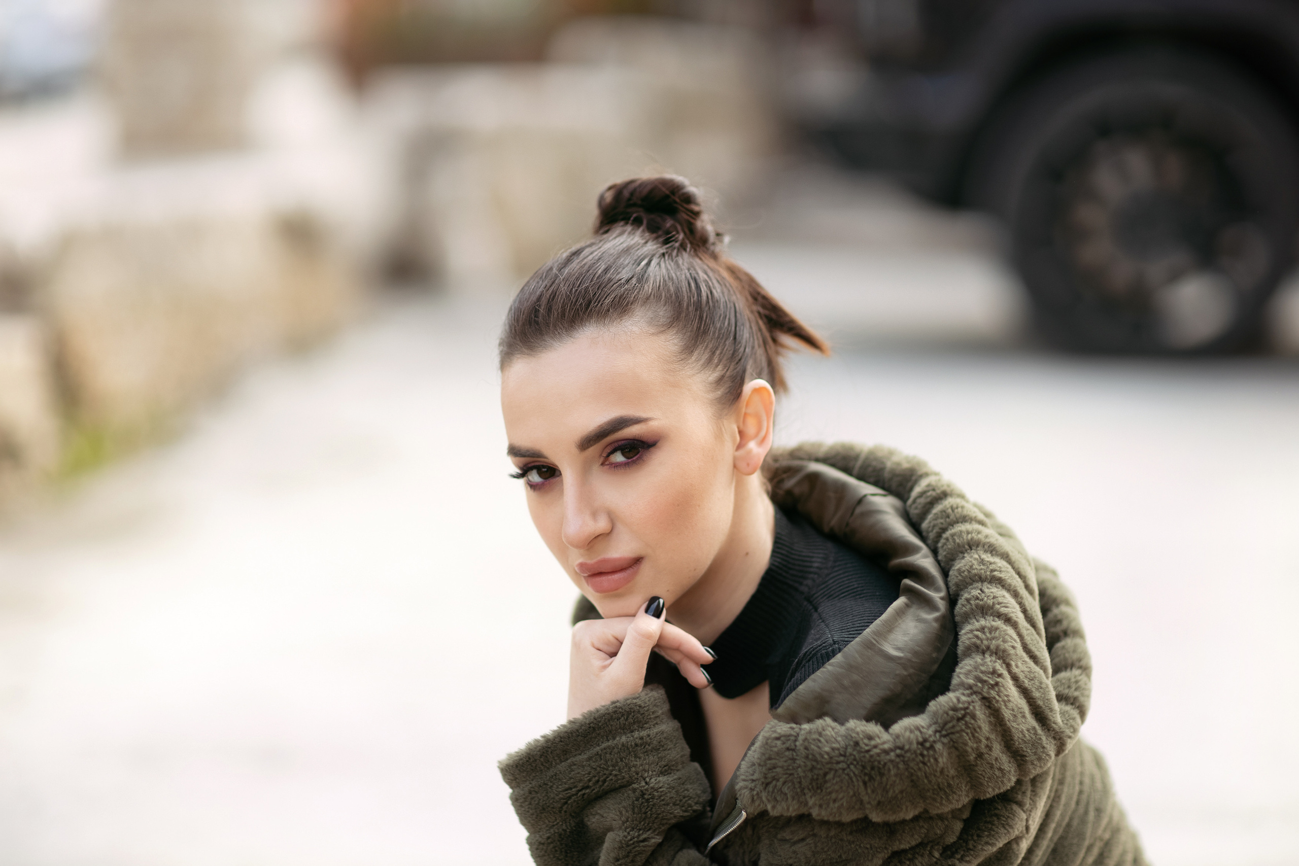 Milena. Street Style photoshooting, Haifa. Home