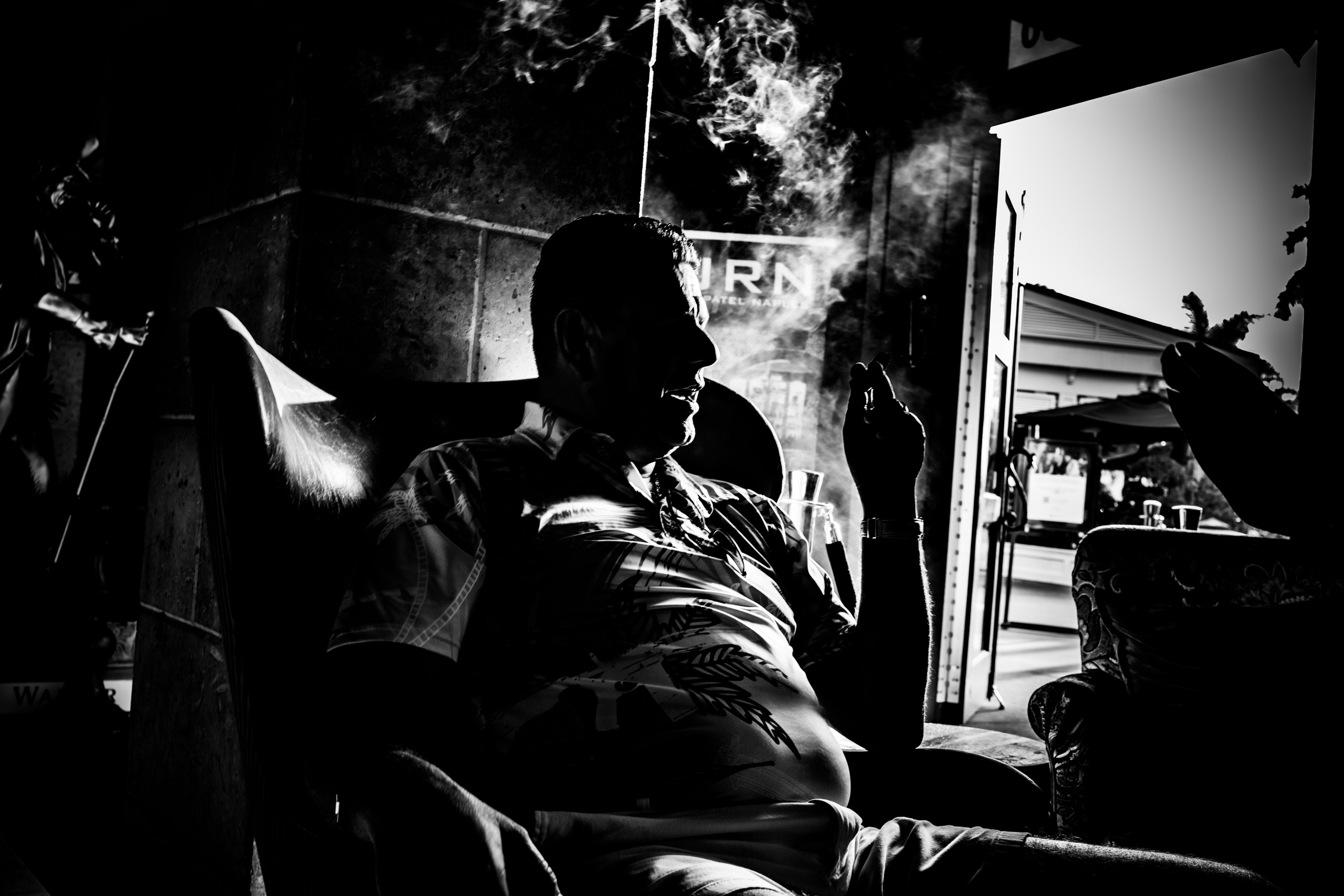 Burn Black and White Series. Out and About 239