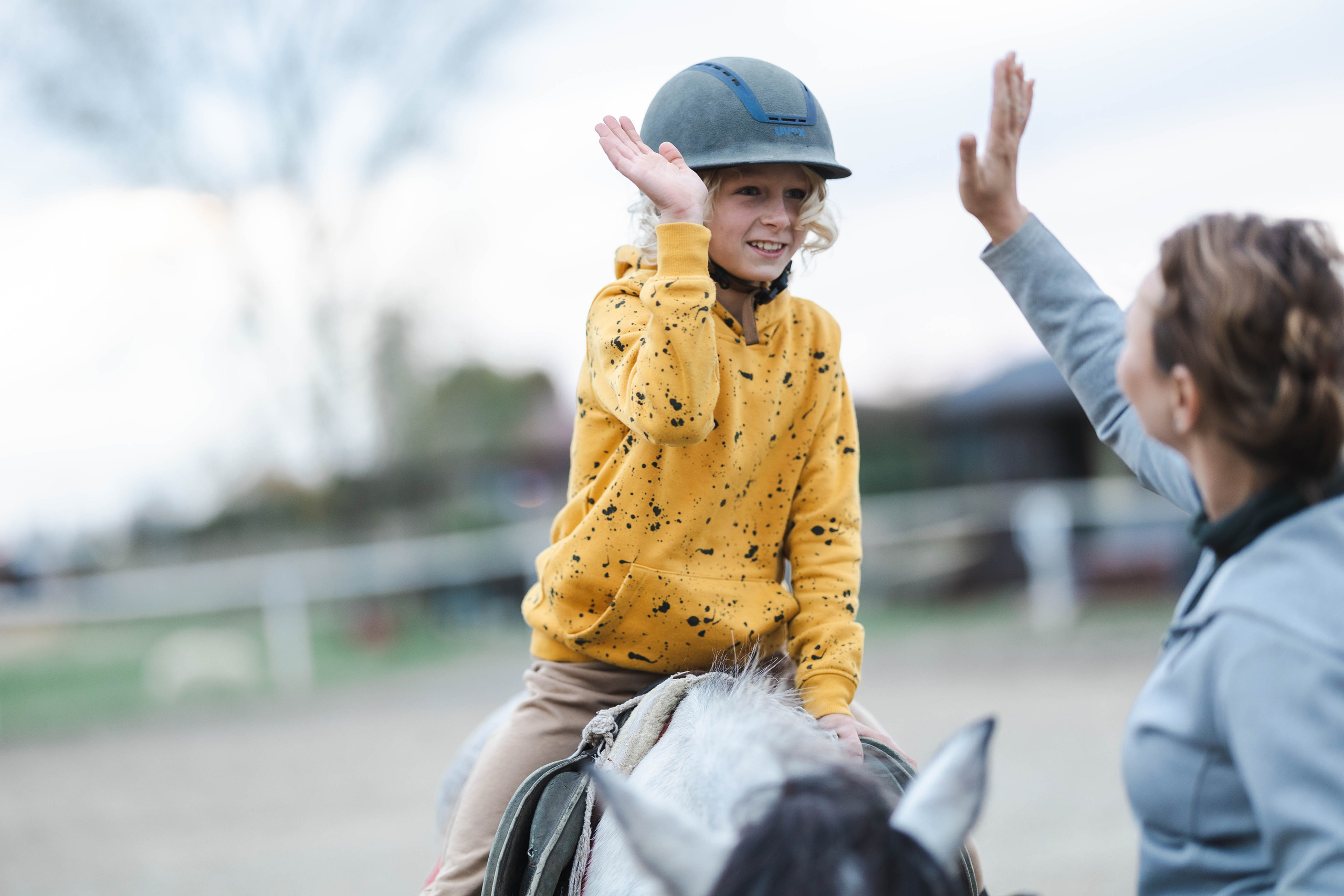 Filip and horses in Italy. Nina Janeckova Photographer and Videographer in Bodensee Ravensburg