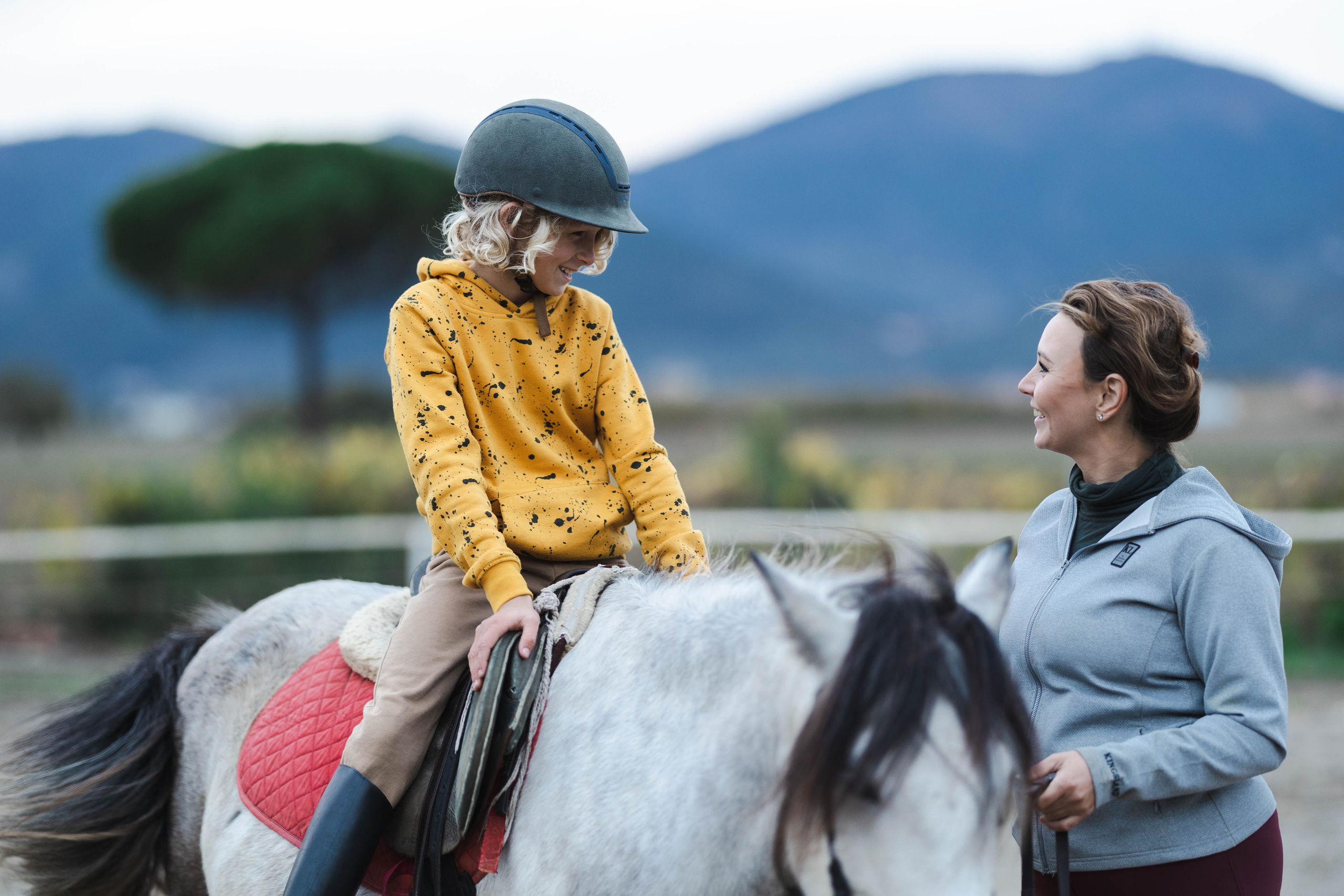 Filip and horses in Italy. Nina Janeckova Photographer and Videographer in Bodensee Ravensburg