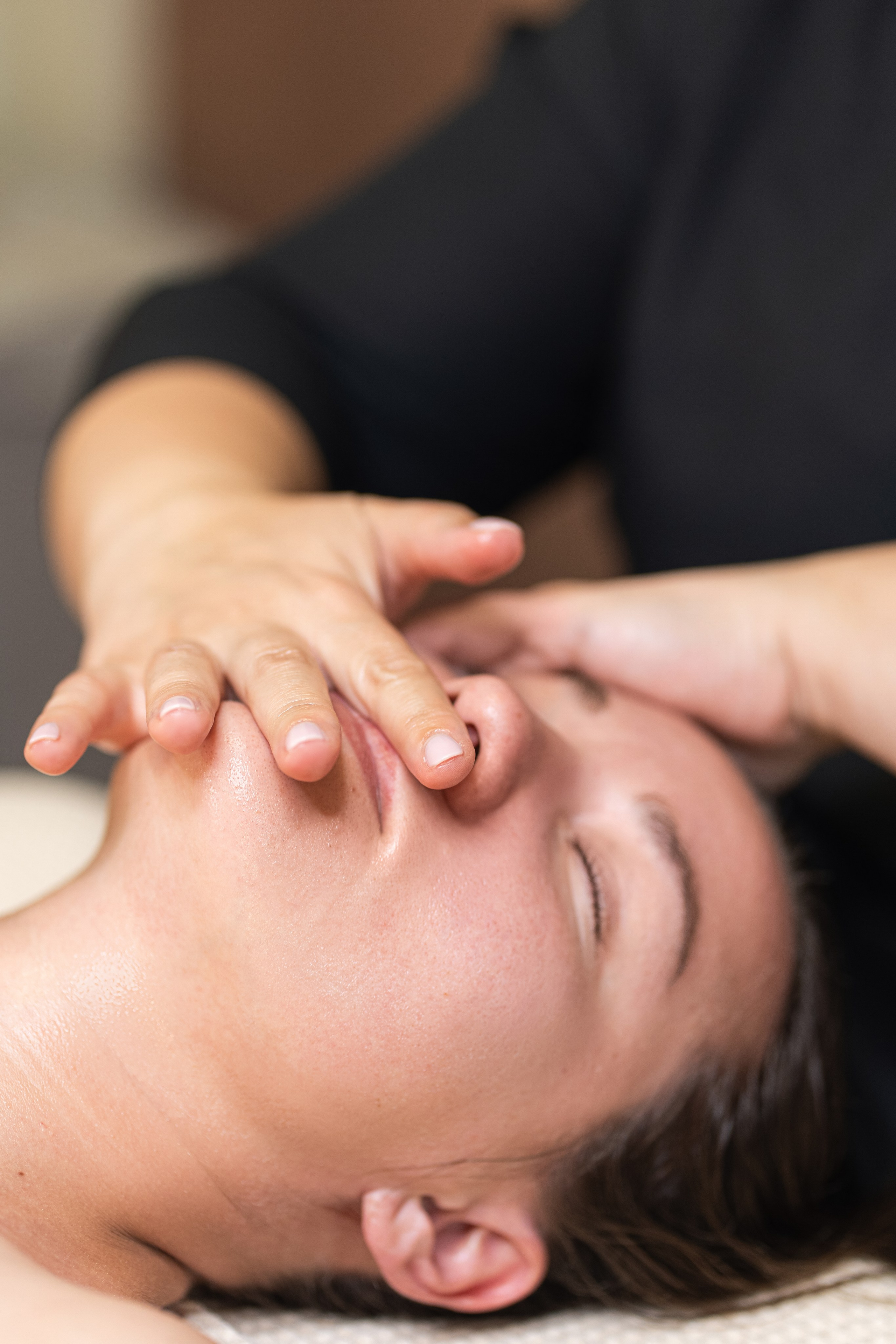 Skincare esthetician photoshoot Los Angeles professional treatment session