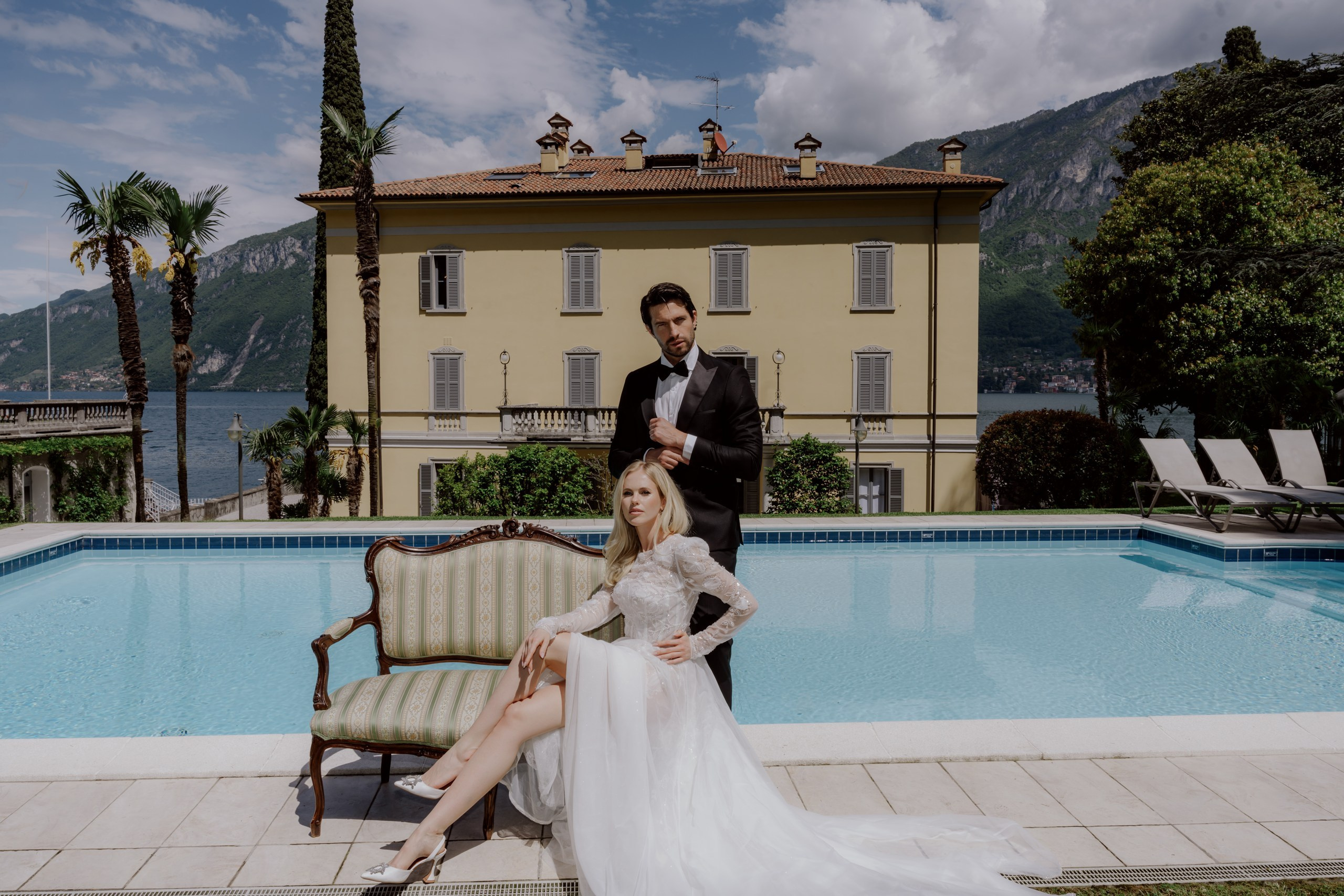 Destination wedding photography at Villa Aura Como Italy