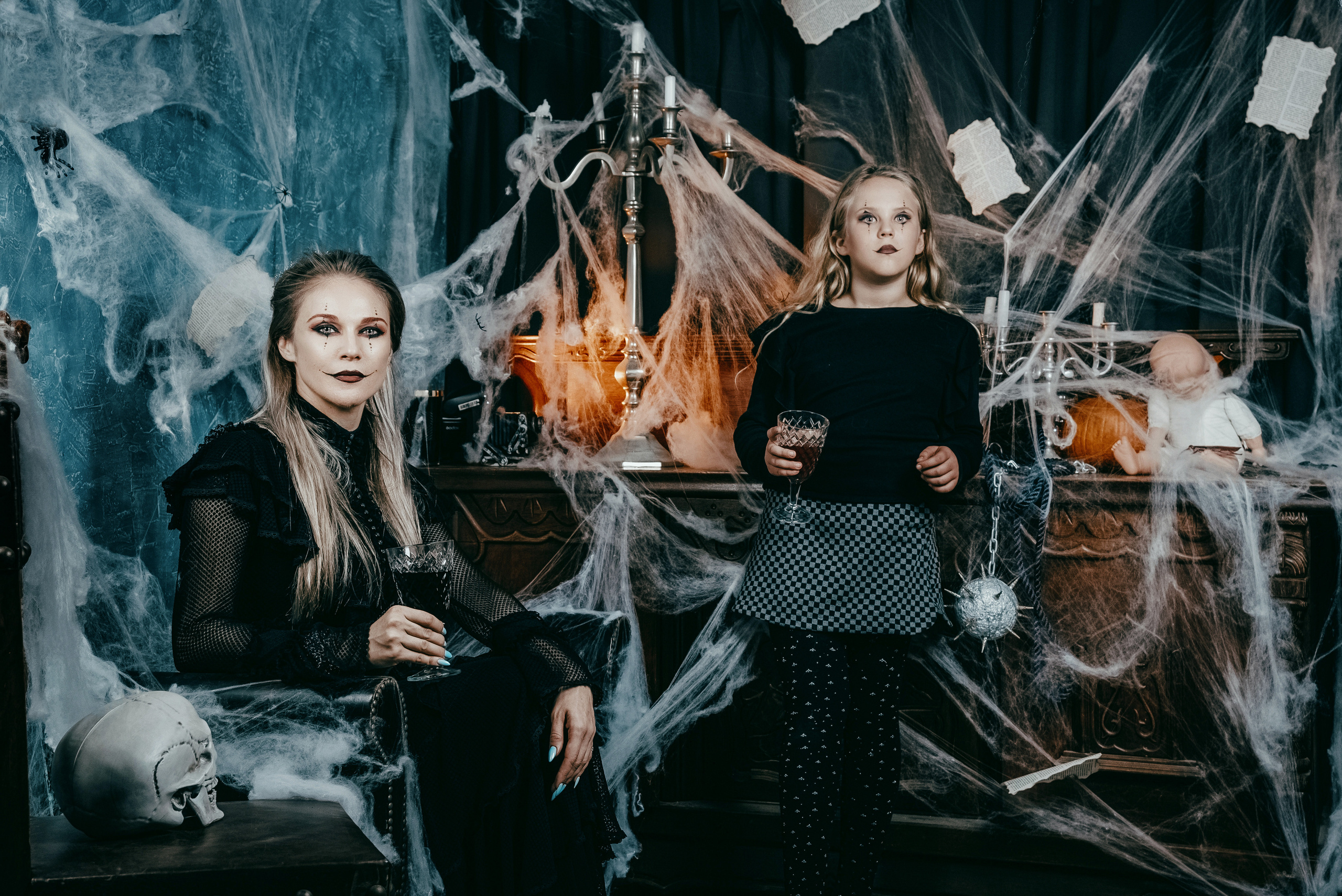 Halloween themed studio photo shoot 