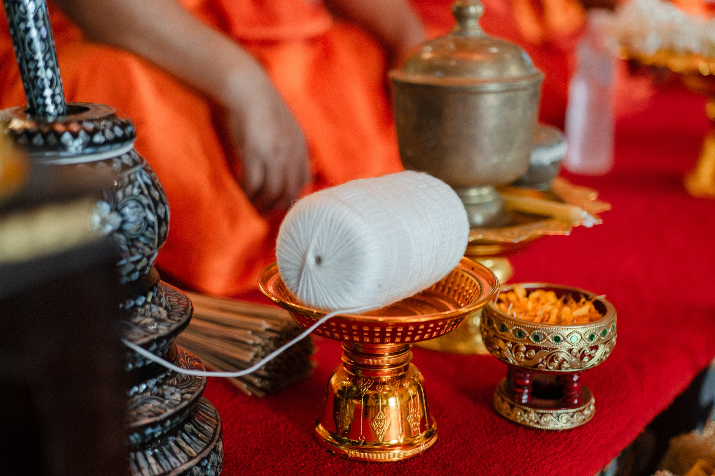 Authentic Buddhist Wedding Blessing Ceremony in Koh Samui, Thailand