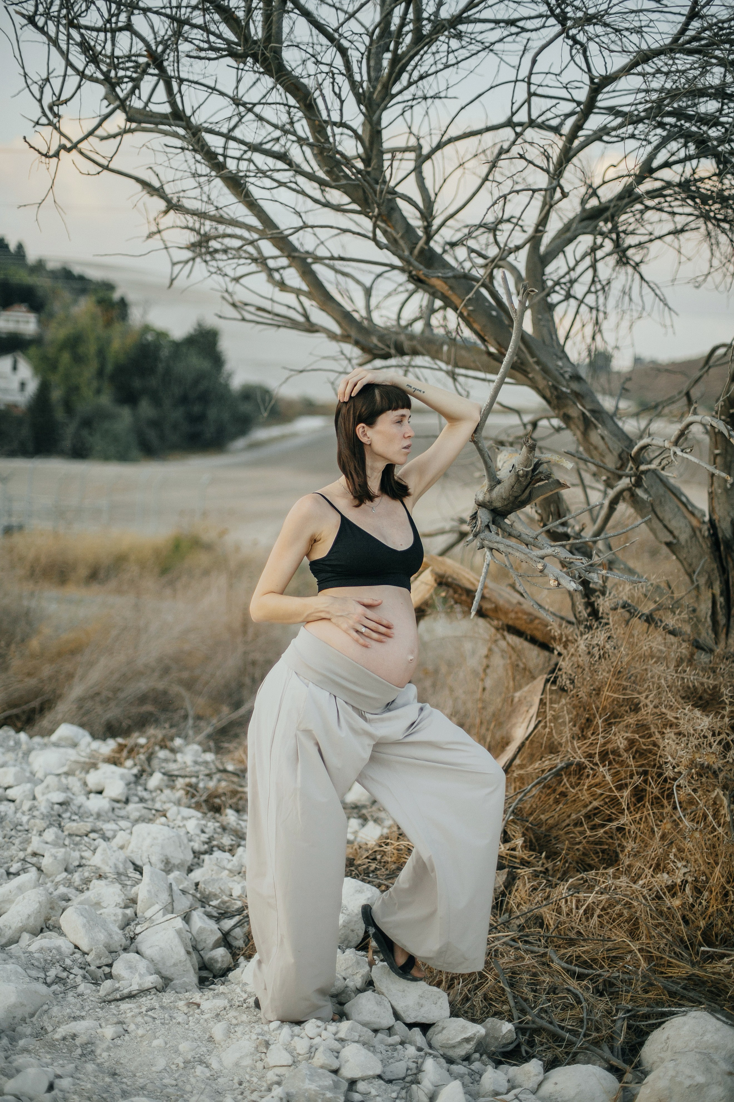 Kiryat Tivon field. Family photographer in Israel