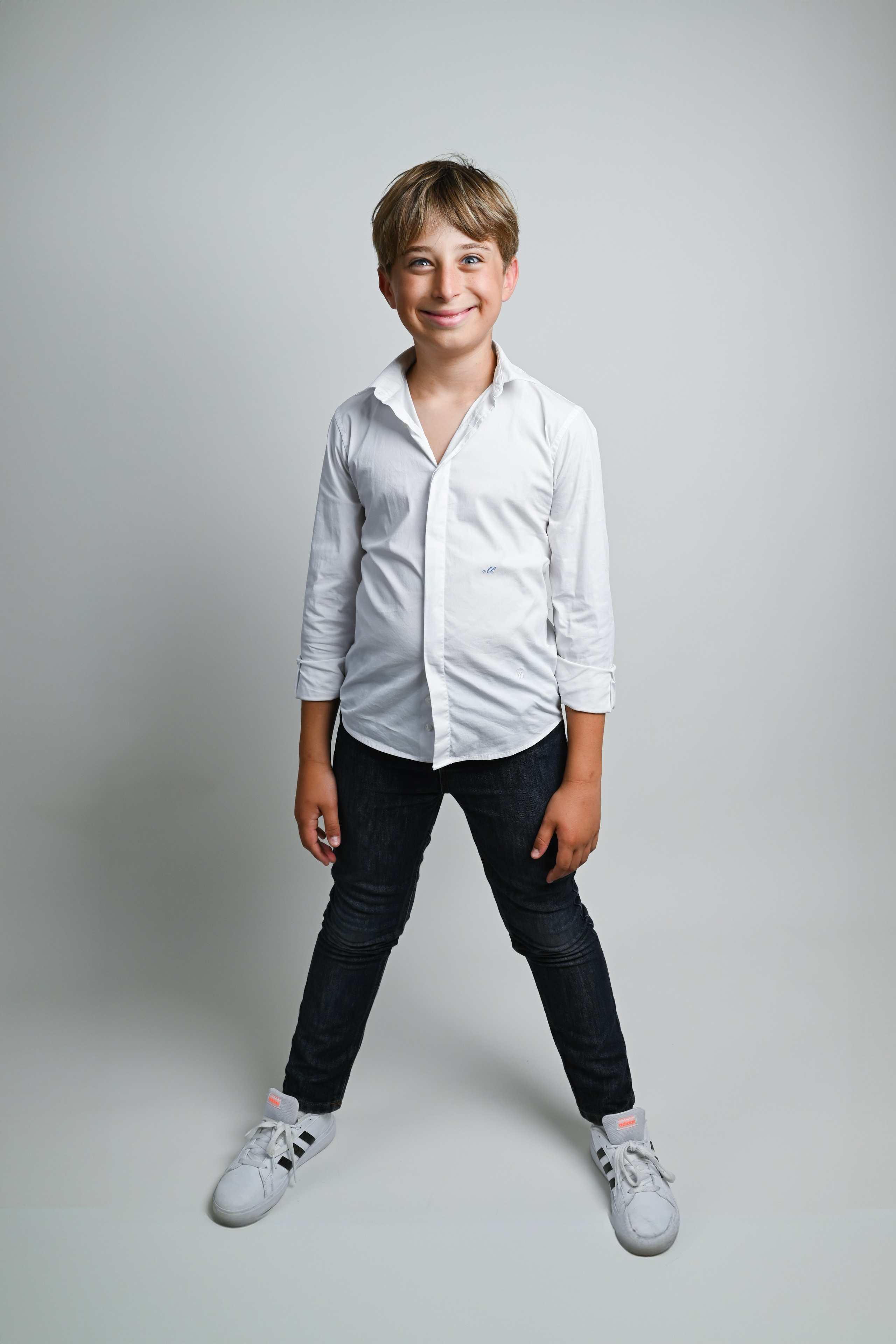 Photo Shooting in studio mother with son