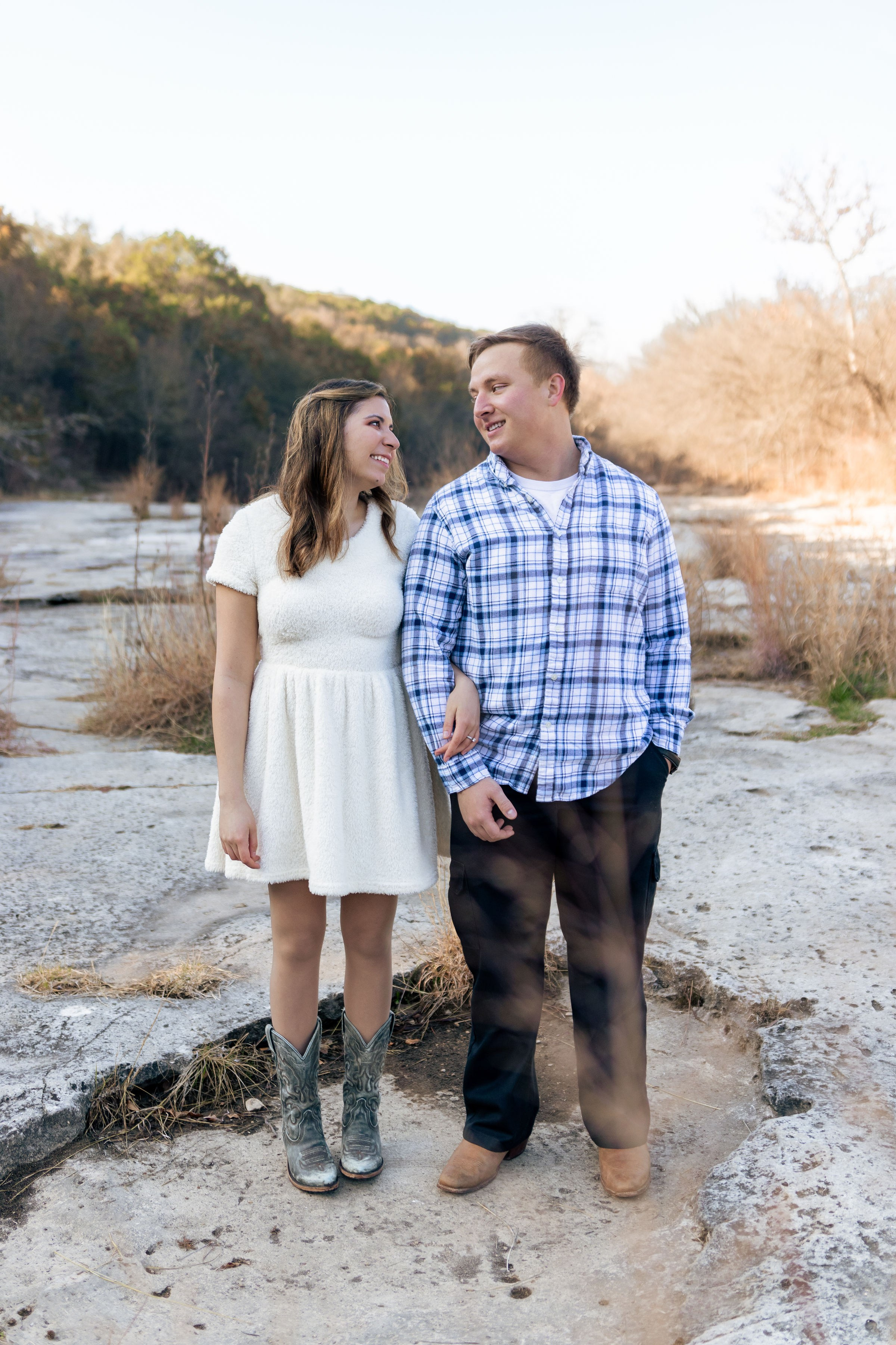 Pamela and Tyler’s engagement photoshoot at the Greenbelt Flats in Austin