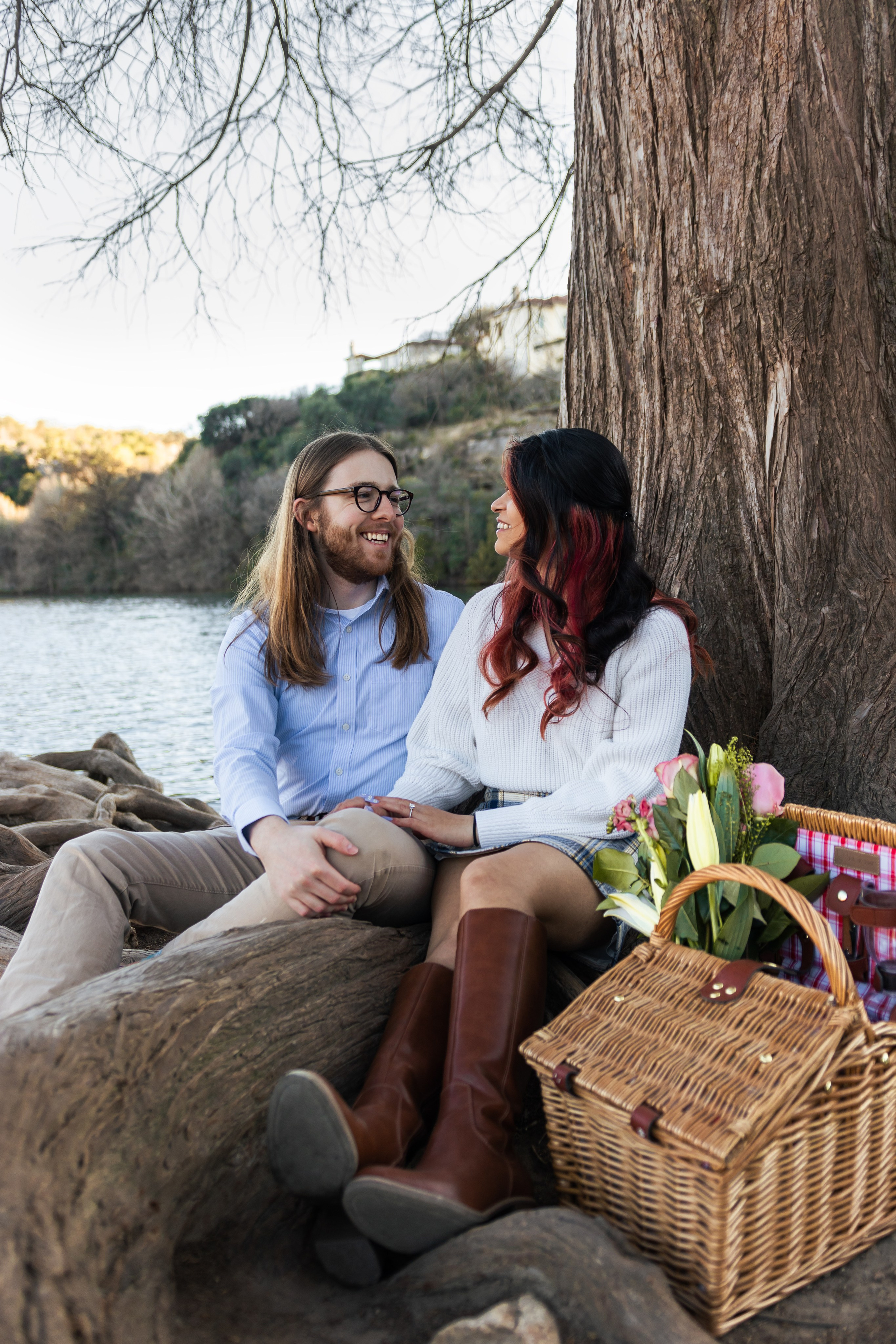 Riley and Maria’s engagement photoshoot at Red Bud Isle