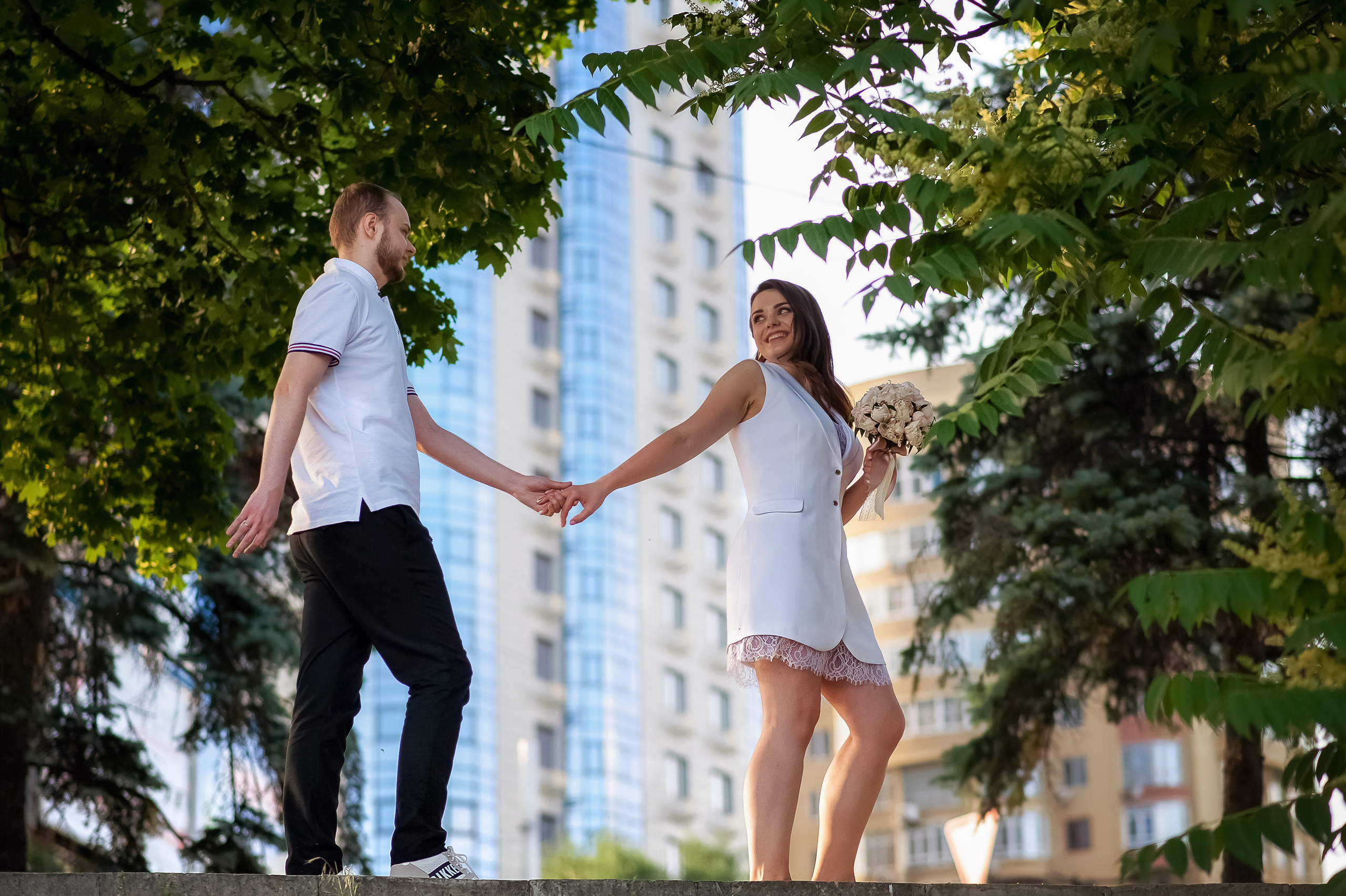 Эмоциональный портрет пары — свадьба в Анталии