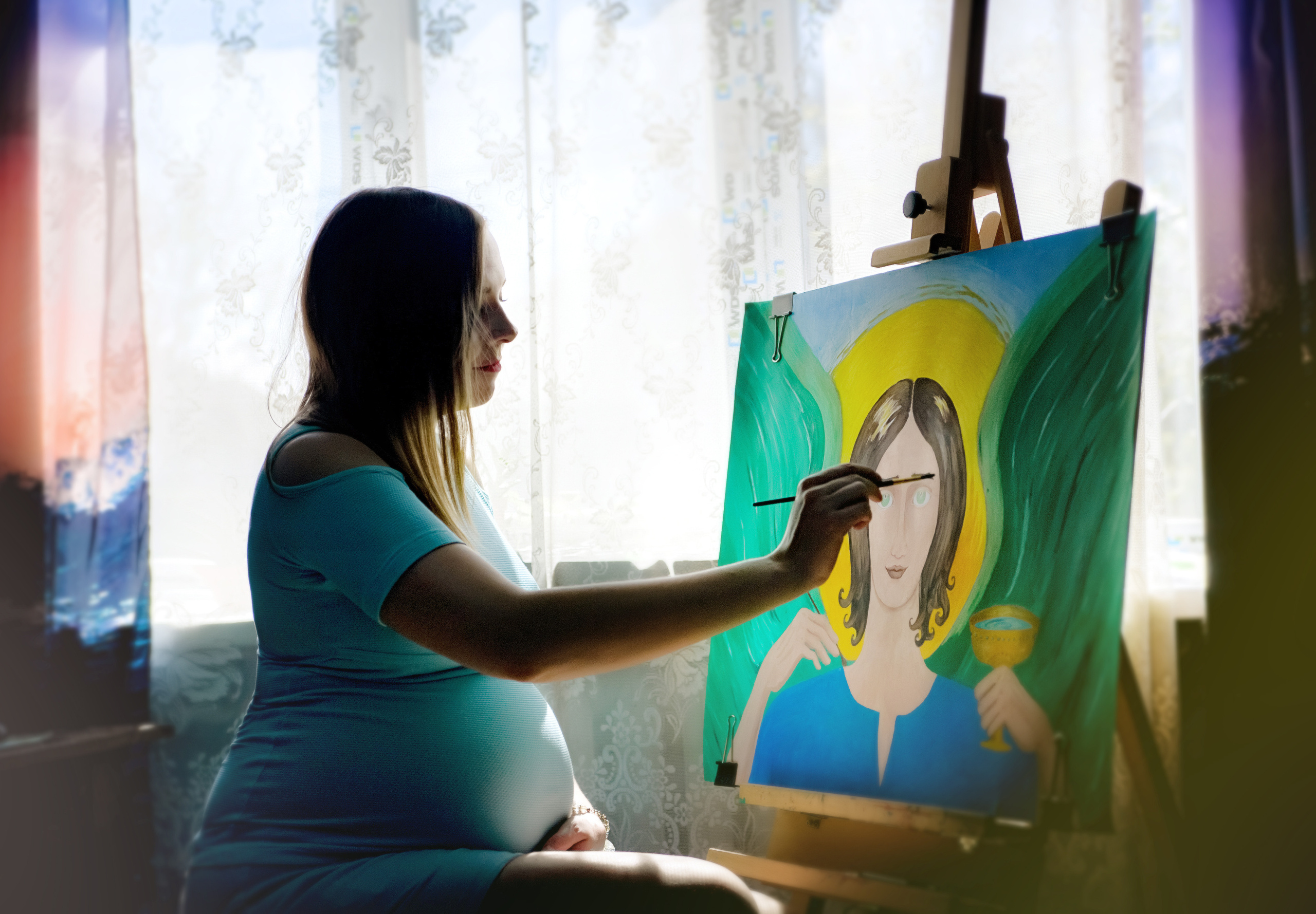 Домашняя фотосессия Саши и Ани. Aile fotoğrafçısı Olga Aksyonova, Donetsk ve Antalya’da