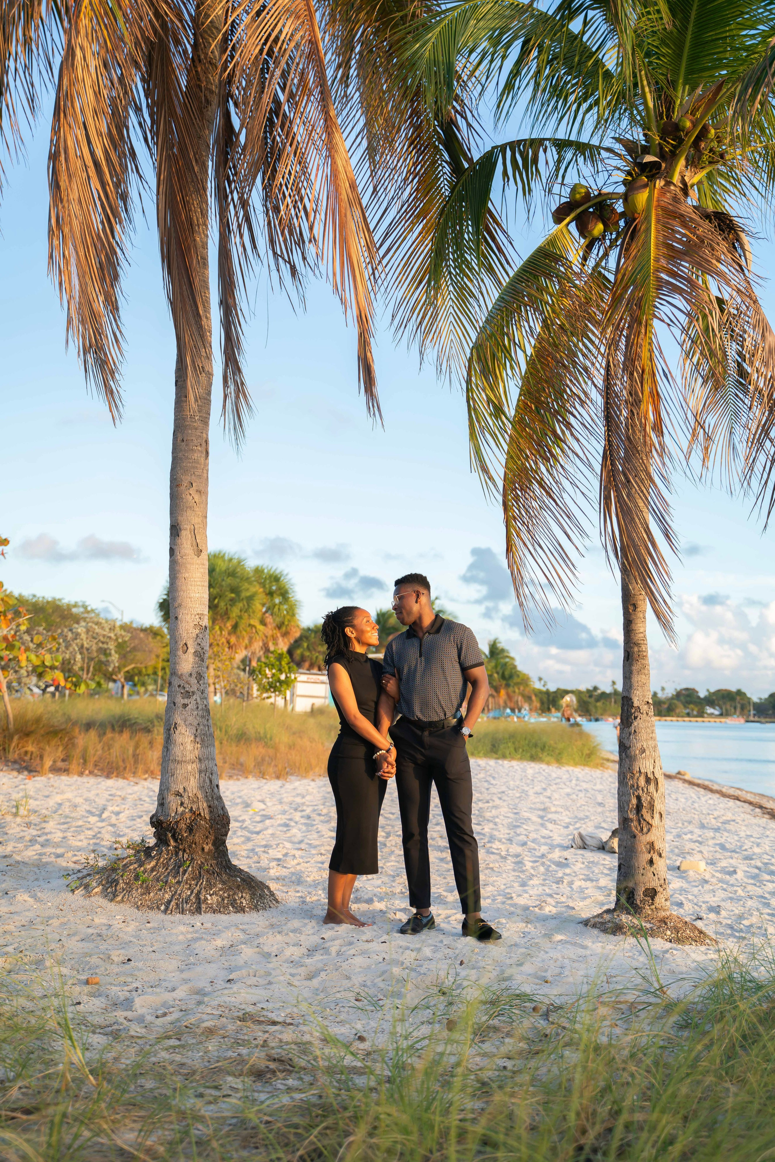 Eromon and Latisha | Key Biscayne Beach. Stefanovich Photography | Miami, FL