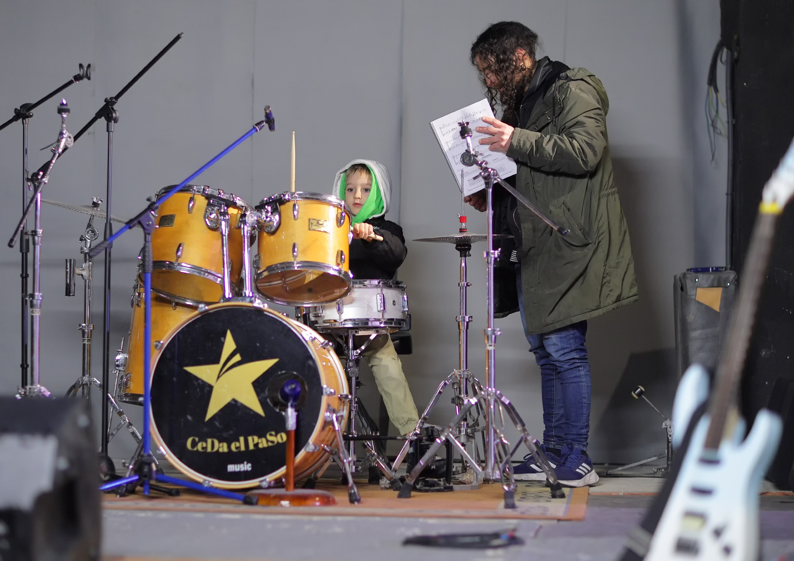Clases de batería. Associaciò cultural La Granja Alcoy España