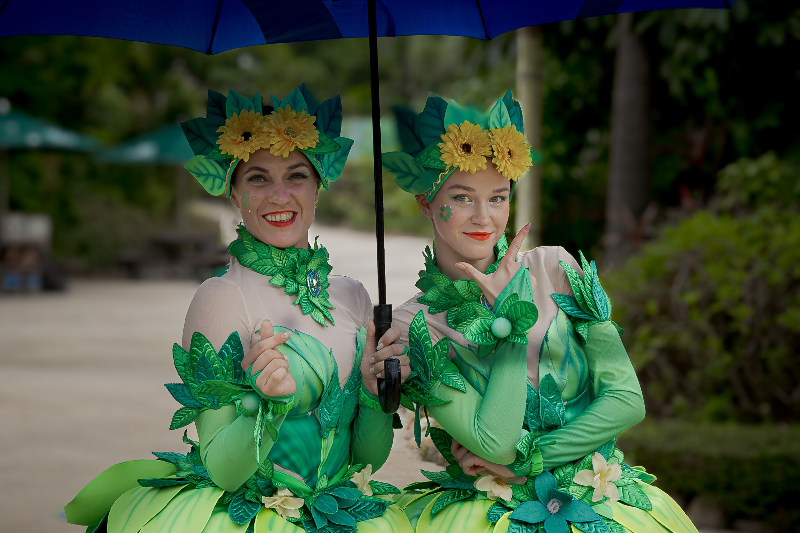 Dance team ocean kingdoom flowers