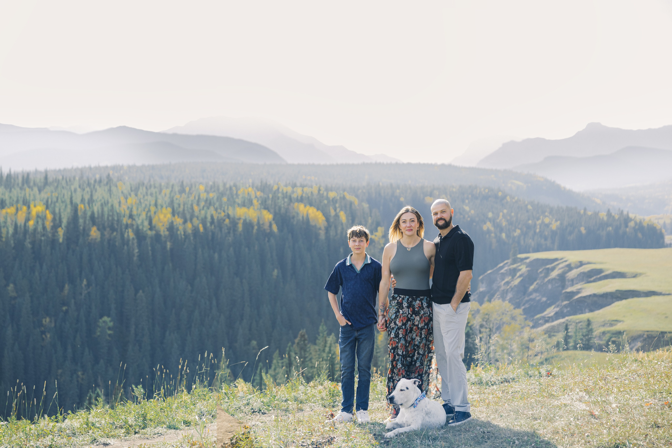 Aleksandra’s family. Home