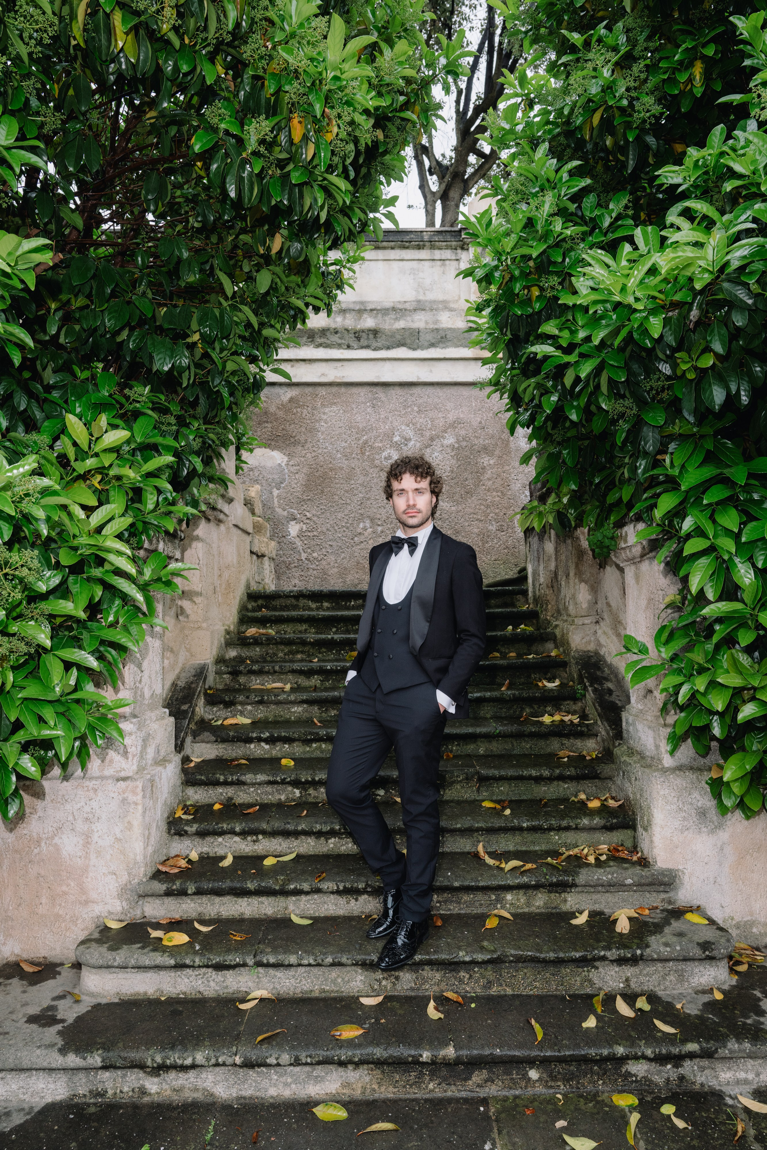 A Romantic Sunrise Elopement in Rome — Rain, Vespa & Love