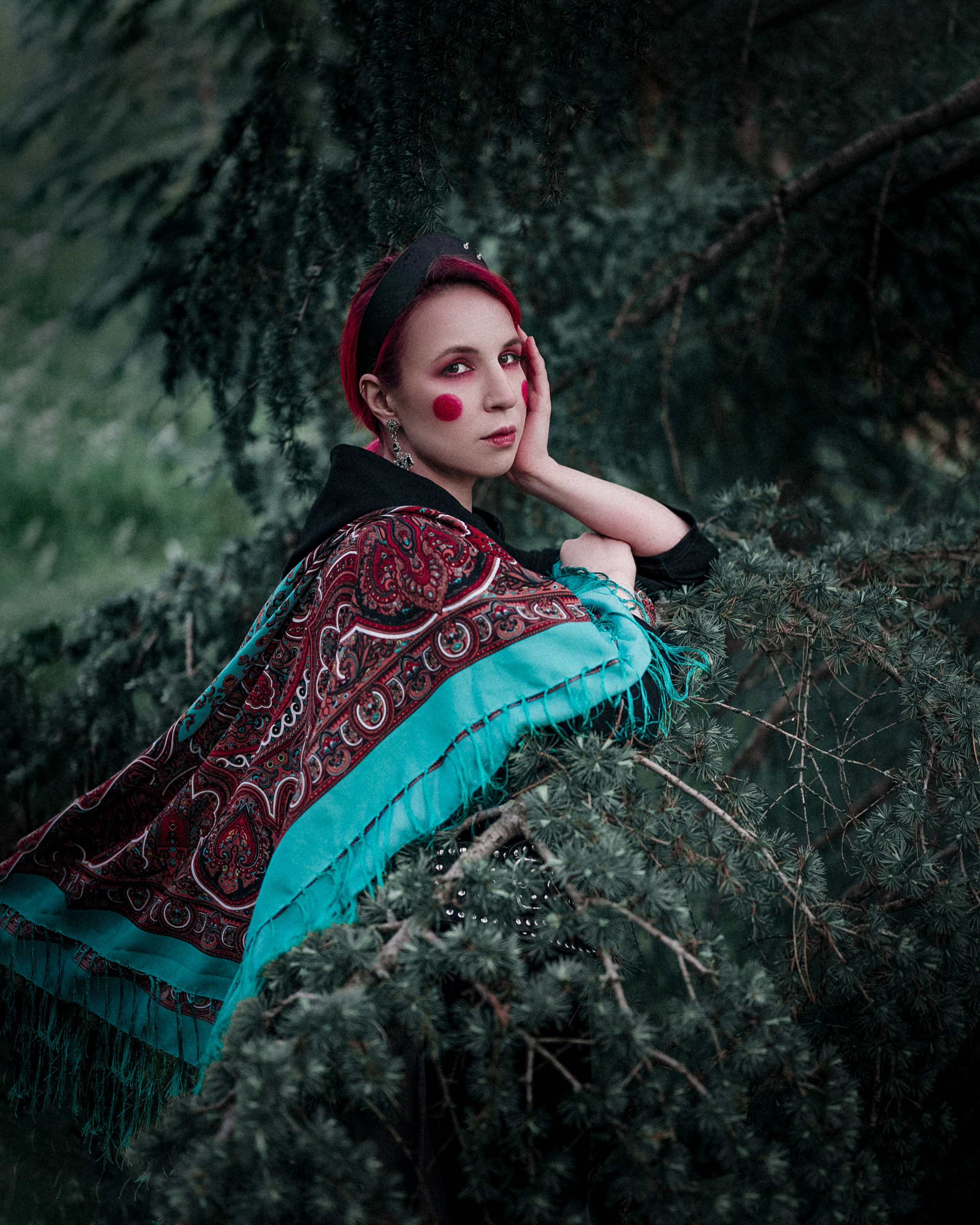 Dark Slavic Fairy-tale in Fir Trees. Moth & Moss Photography