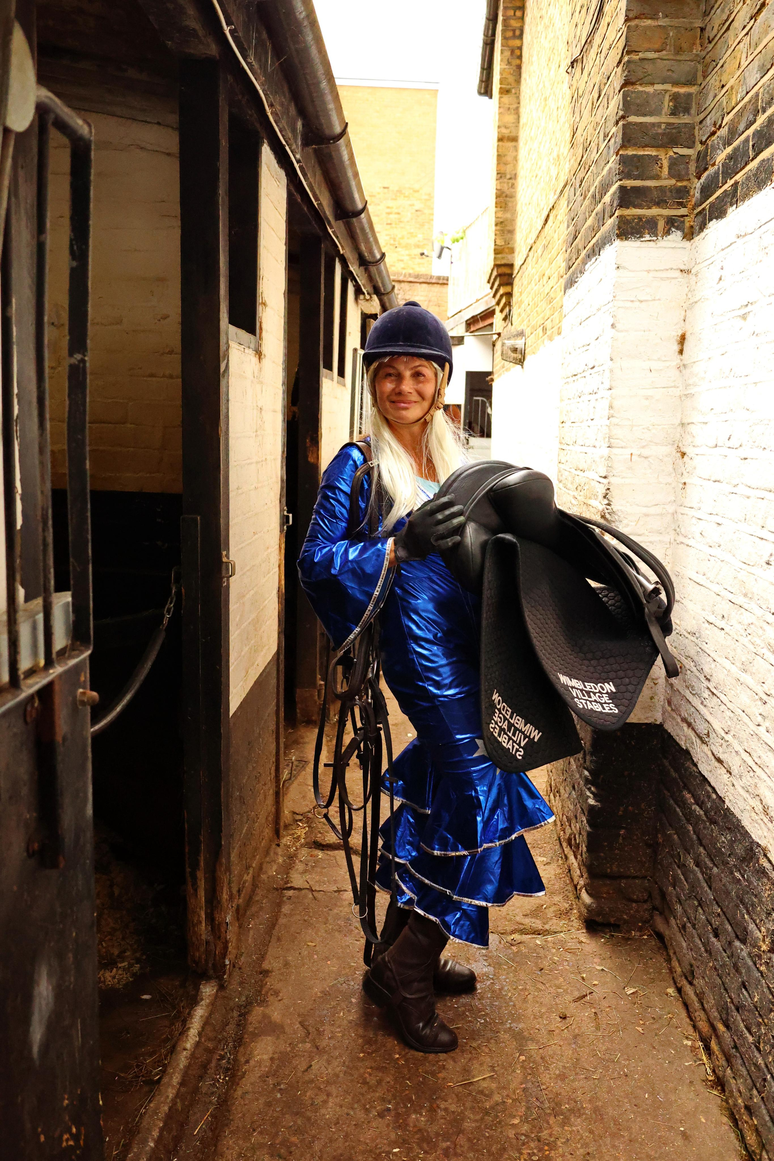 Charity ride Anna. Couples and portraits photographer Wimbledon London