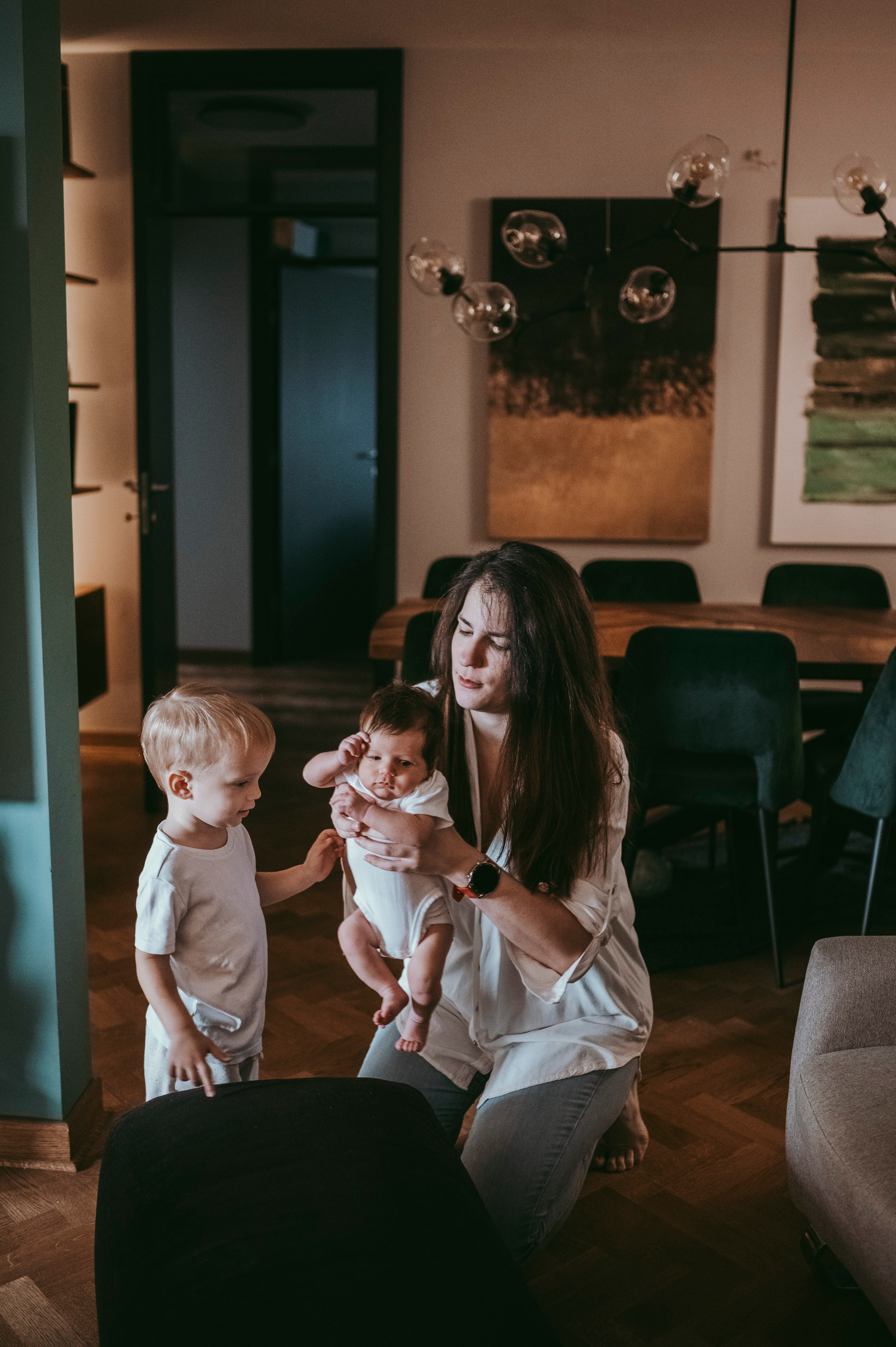 Sonja, Nikola, Lazar i Luka / porodicno fotografisanje kod kuce. Deciji i porodicni fotograf u Beogradu Oksana Skendzic