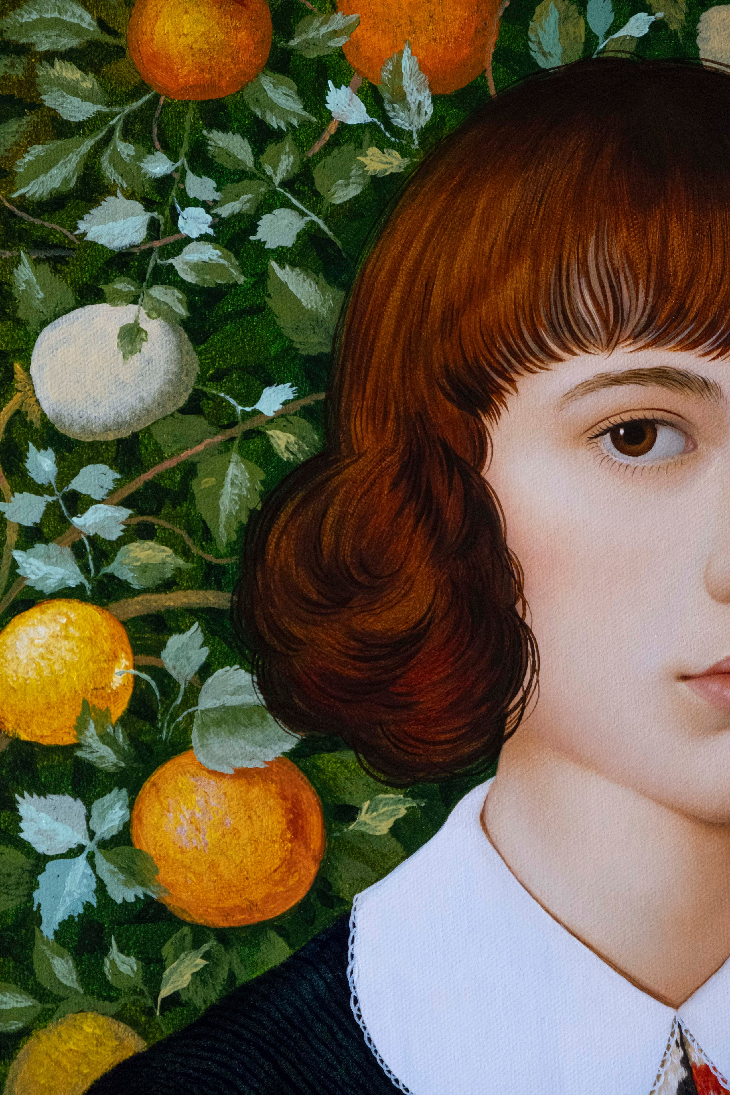 Portrait in a Blue Vest. ELEN BEZHEN