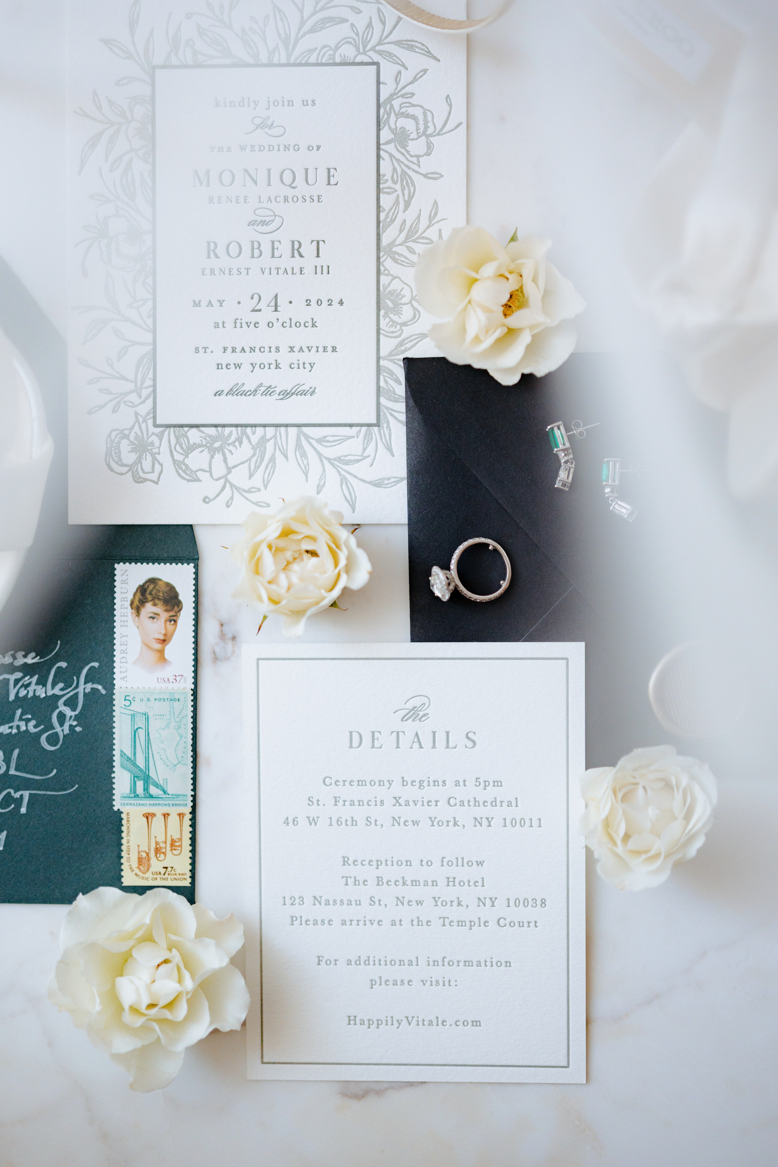 Monique and Robert’s Elegant Wedding at the Beekman Hotel. Wedding photographer and videographer New York | New Jersey