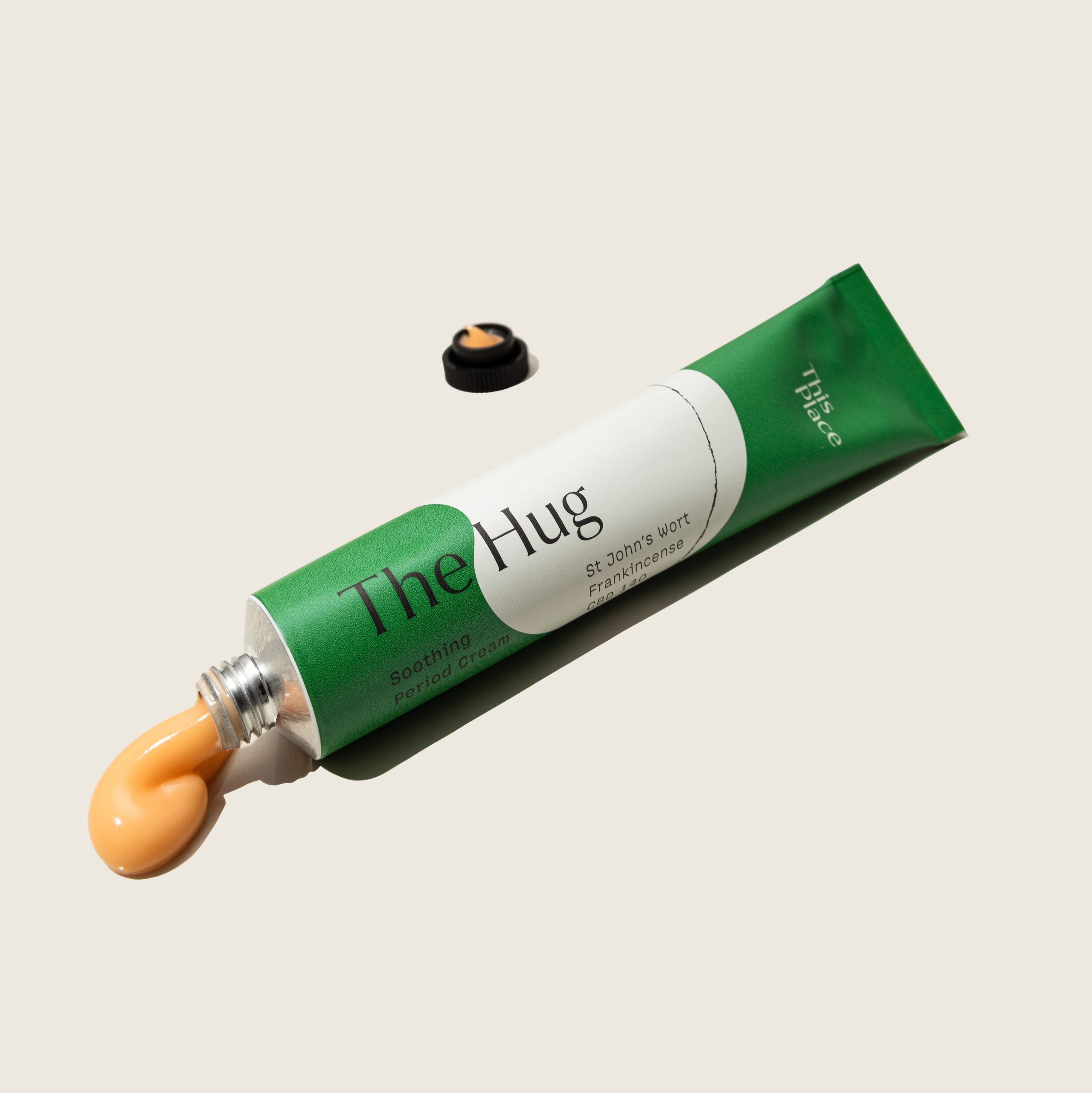 Bodycreme-Textur mit Tube, Content-Fotografie für Social Media, Werbung, Webseiten und Print