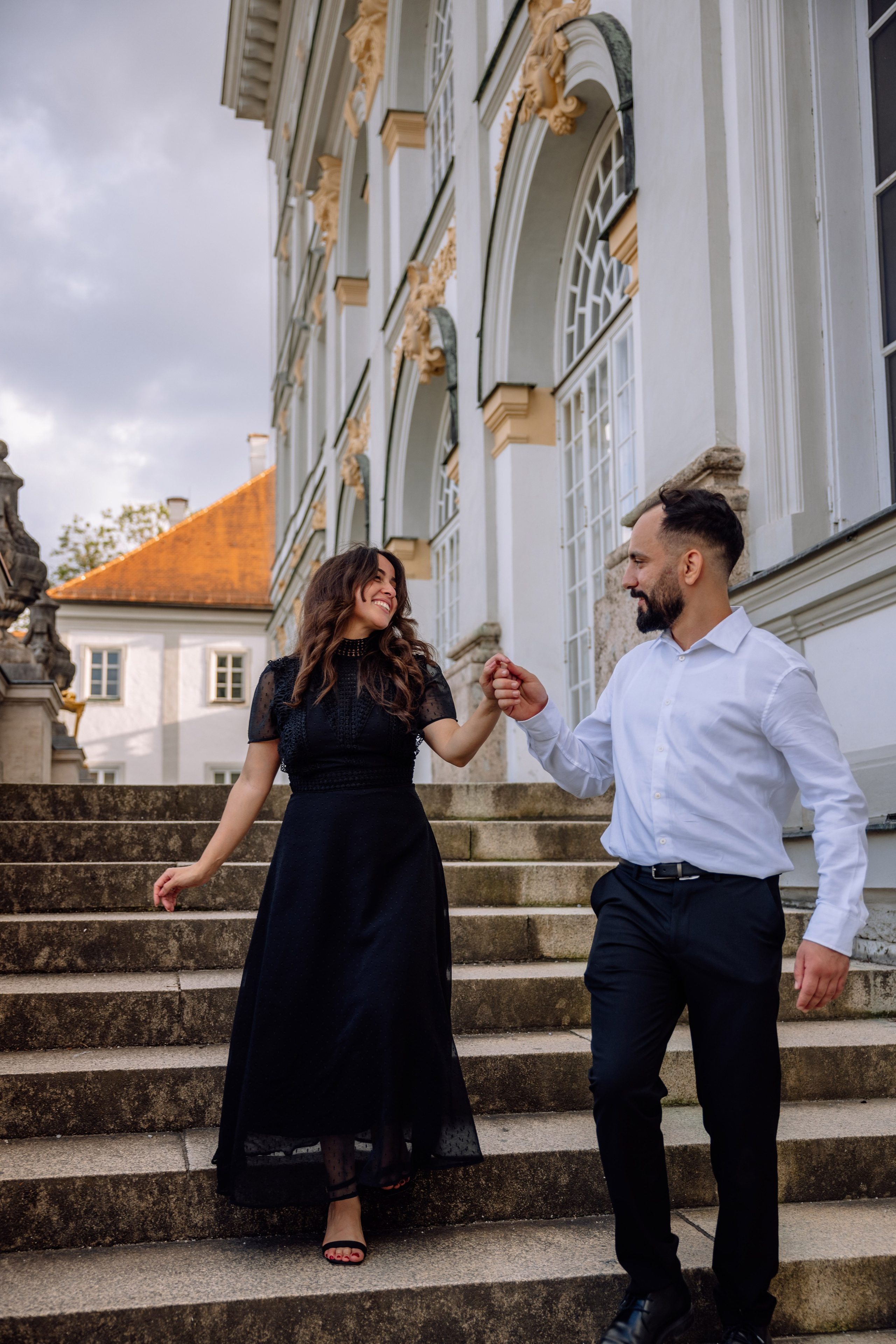 Antrag am Schloss Nymphenburg. Hochzeitsfotograf München Taufe Familienfotograf Tanja Mauke