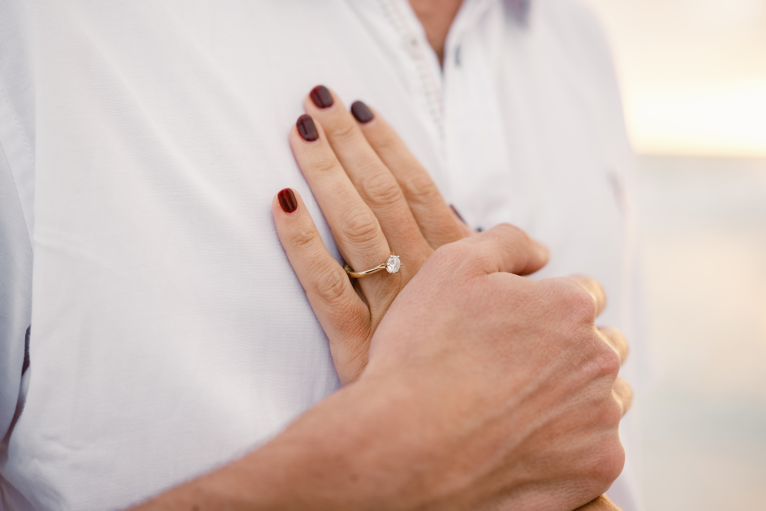 Engagement sunset photoshoot on the beach in Sarasota Florida